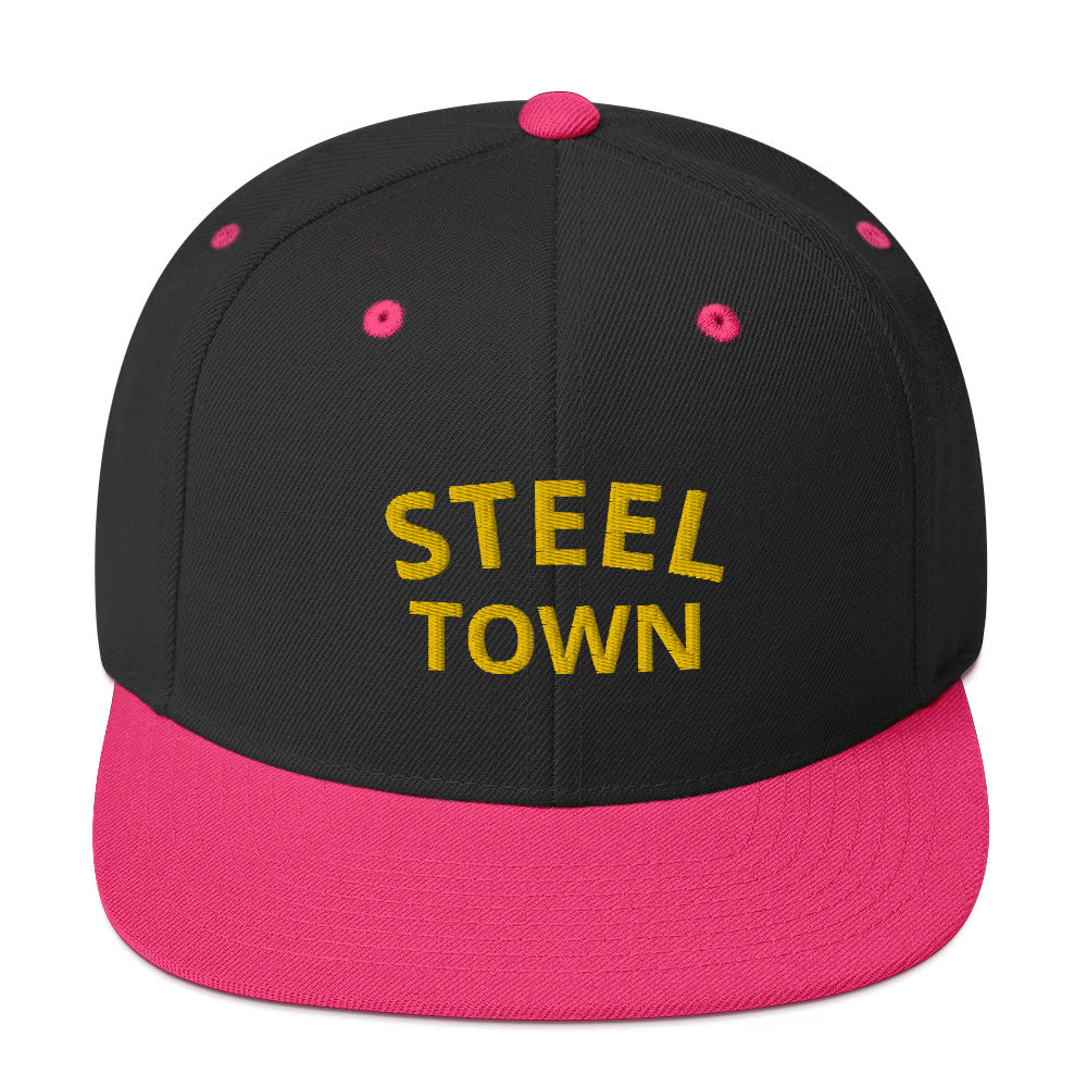 STEEL TOWN Logo Snapback Hat (Embroidered)
