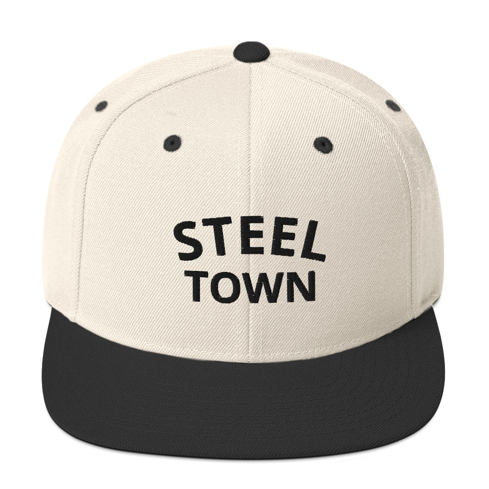 STEEL TOWN Logo Snapback Hat (Embroidered)