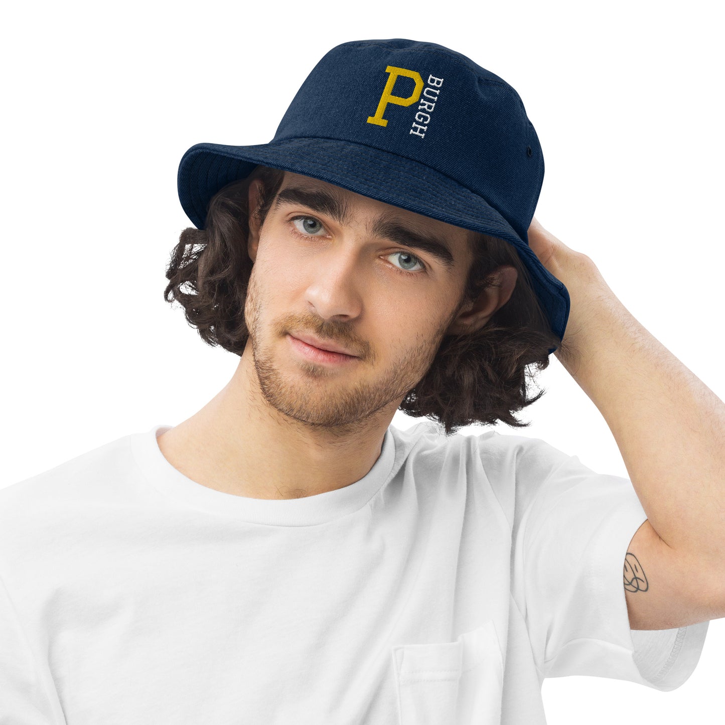 P-BURGH - Denim bucket hat