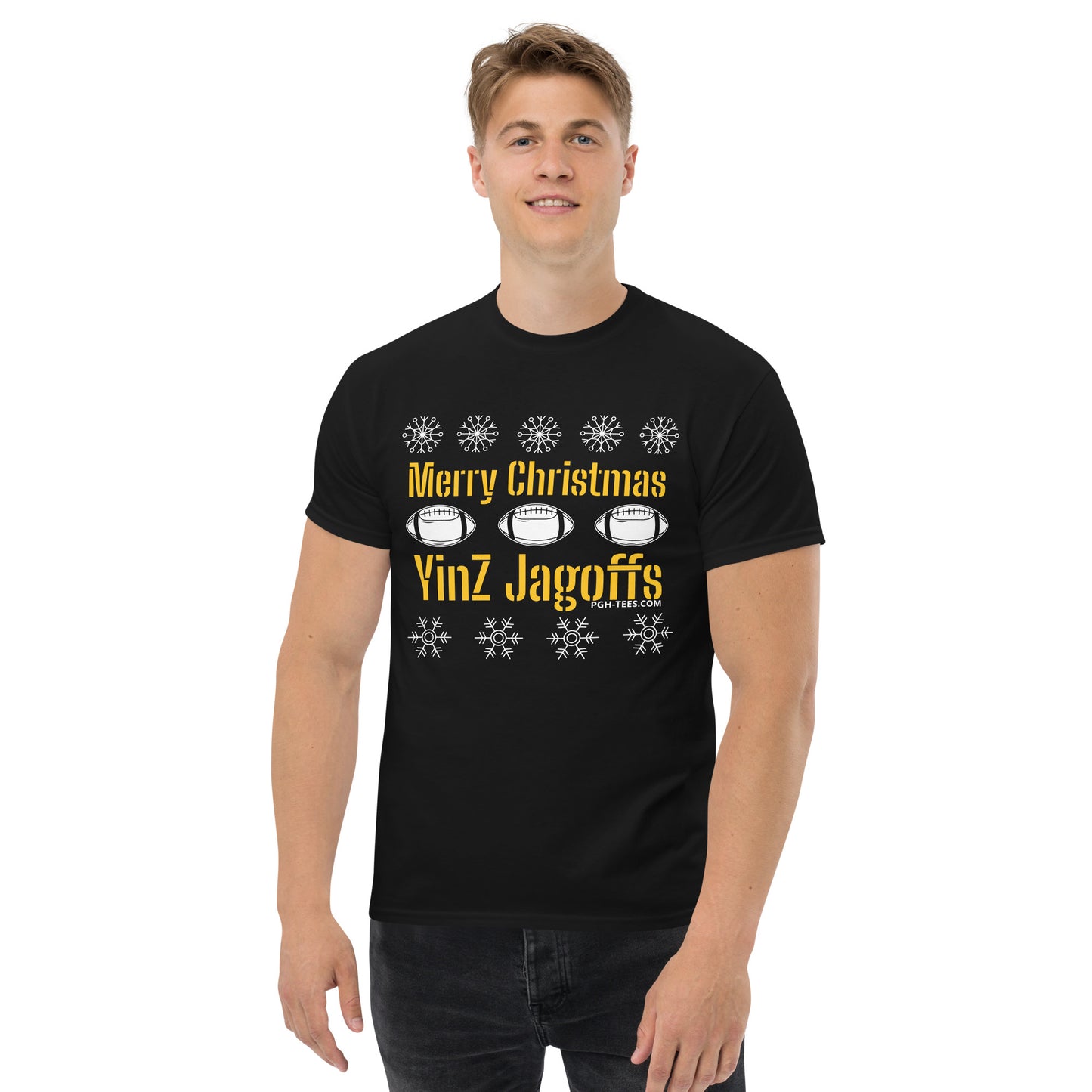 MERRY CHRISTMAS YIZ JAGOFFS (UGLY SWEATER T-SHIRT)