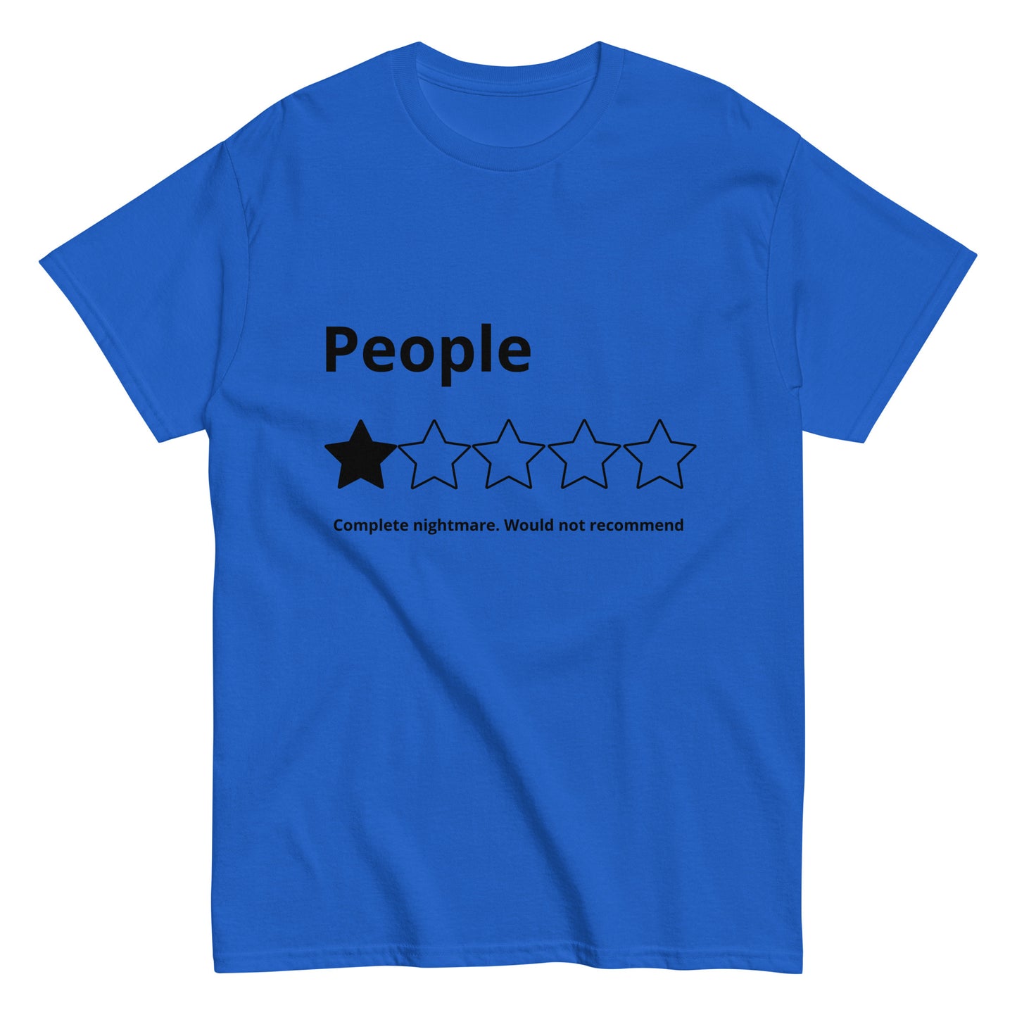 PEOPLE: WOULD NOT RECOMMEND