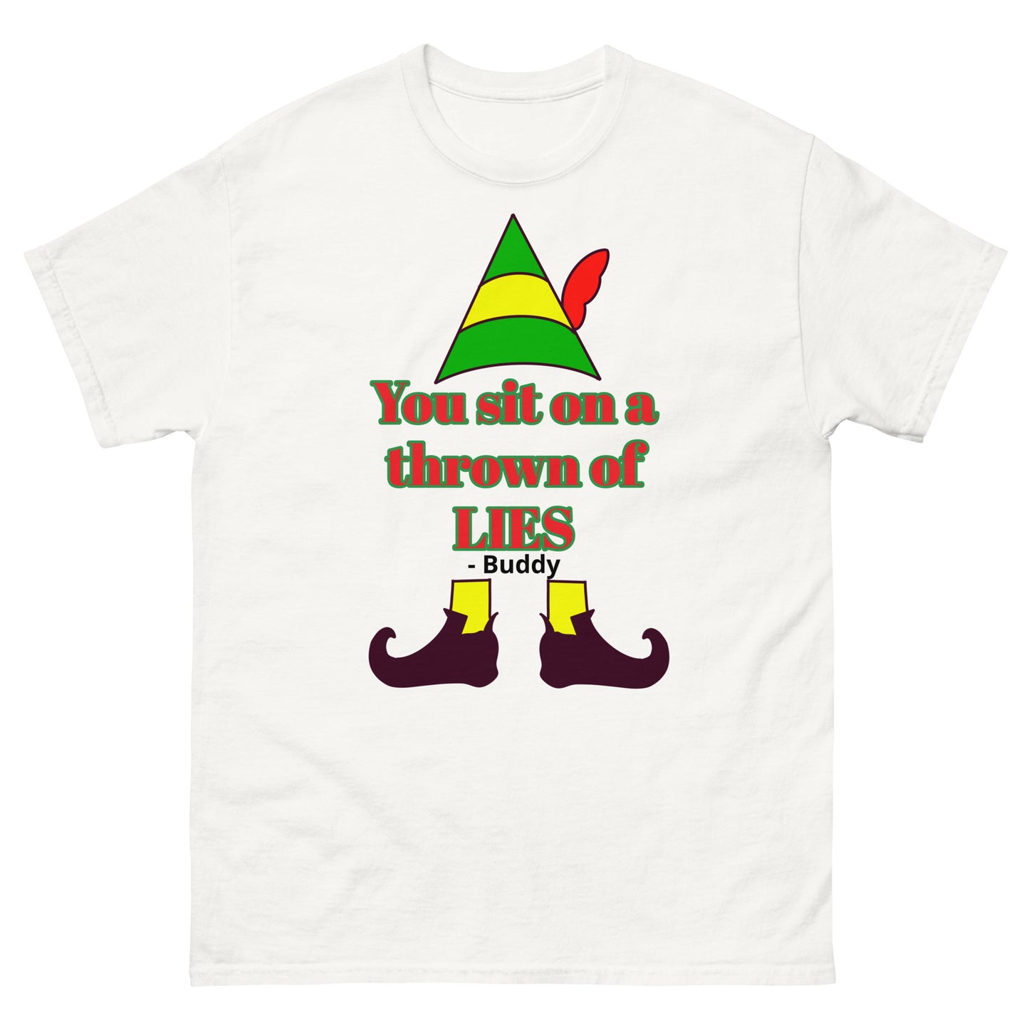 YOU SIT ON A THROWN OF LIES