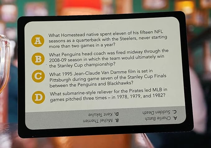 You Gotta Know Pittsburgh - Sports Trivia Game
