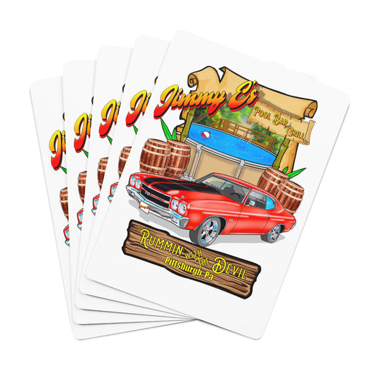 JIMMY E'S POOL BAR AND GRILL Custom Poker Cards