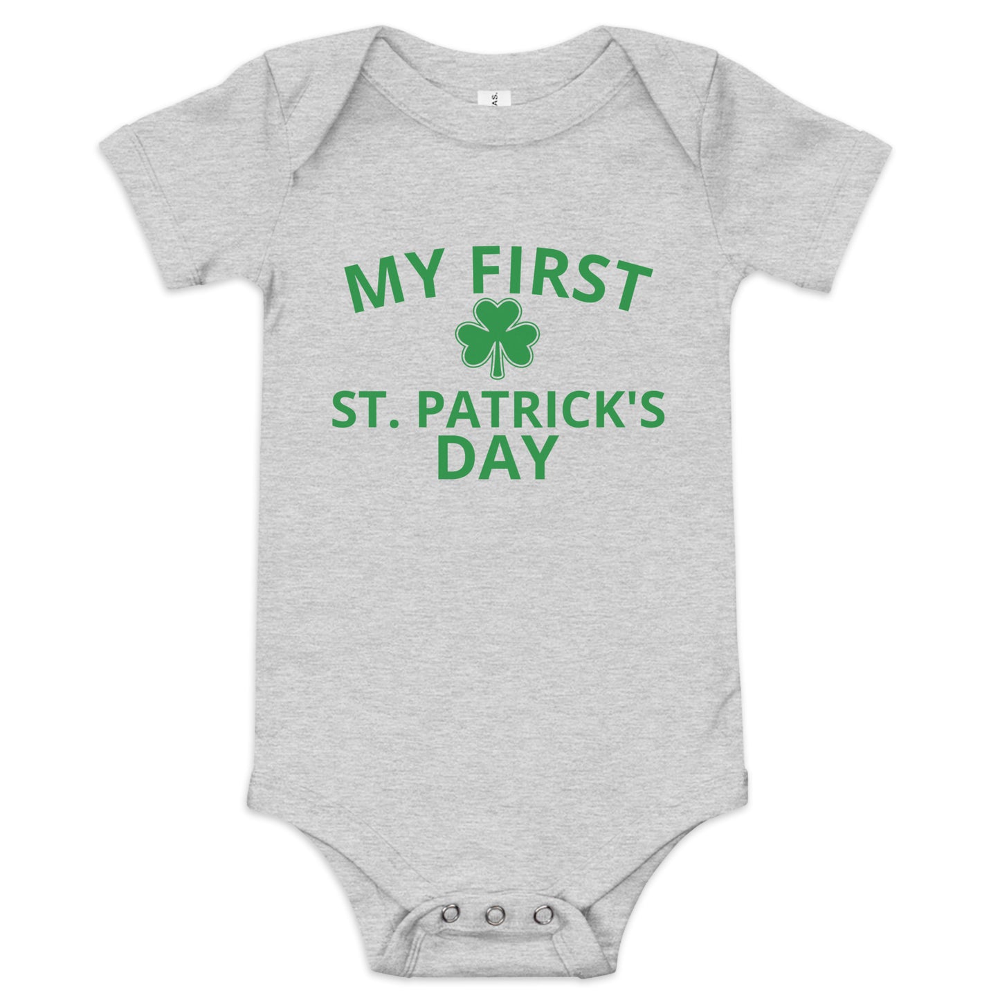 MY FIRST ST PATRICK'S DAY Baby short sleeve one piece