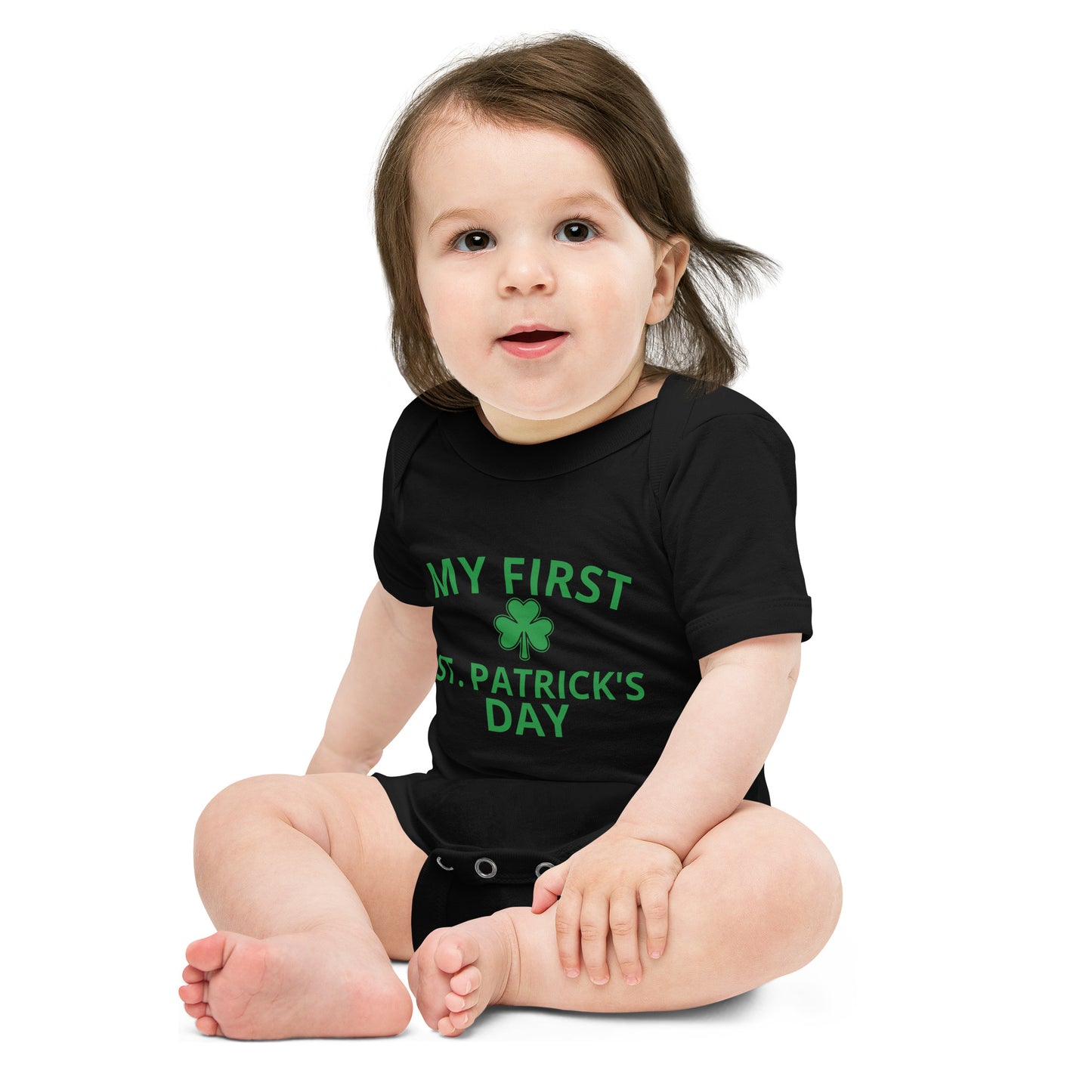 MY FIRST ST PATRICK'S DAY Baby short sleeve one piece