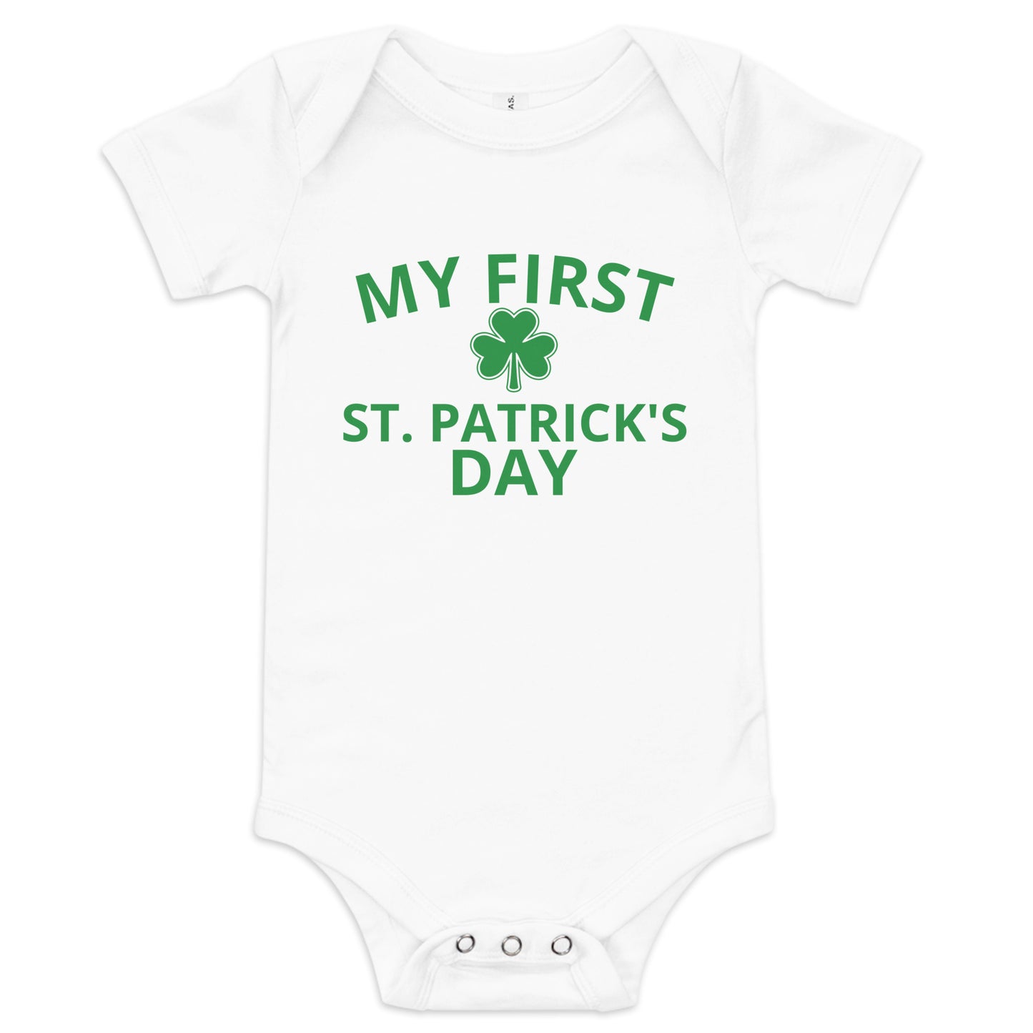 MY FIRST ST PATRICK'S DAY Baby short sleeve one piece