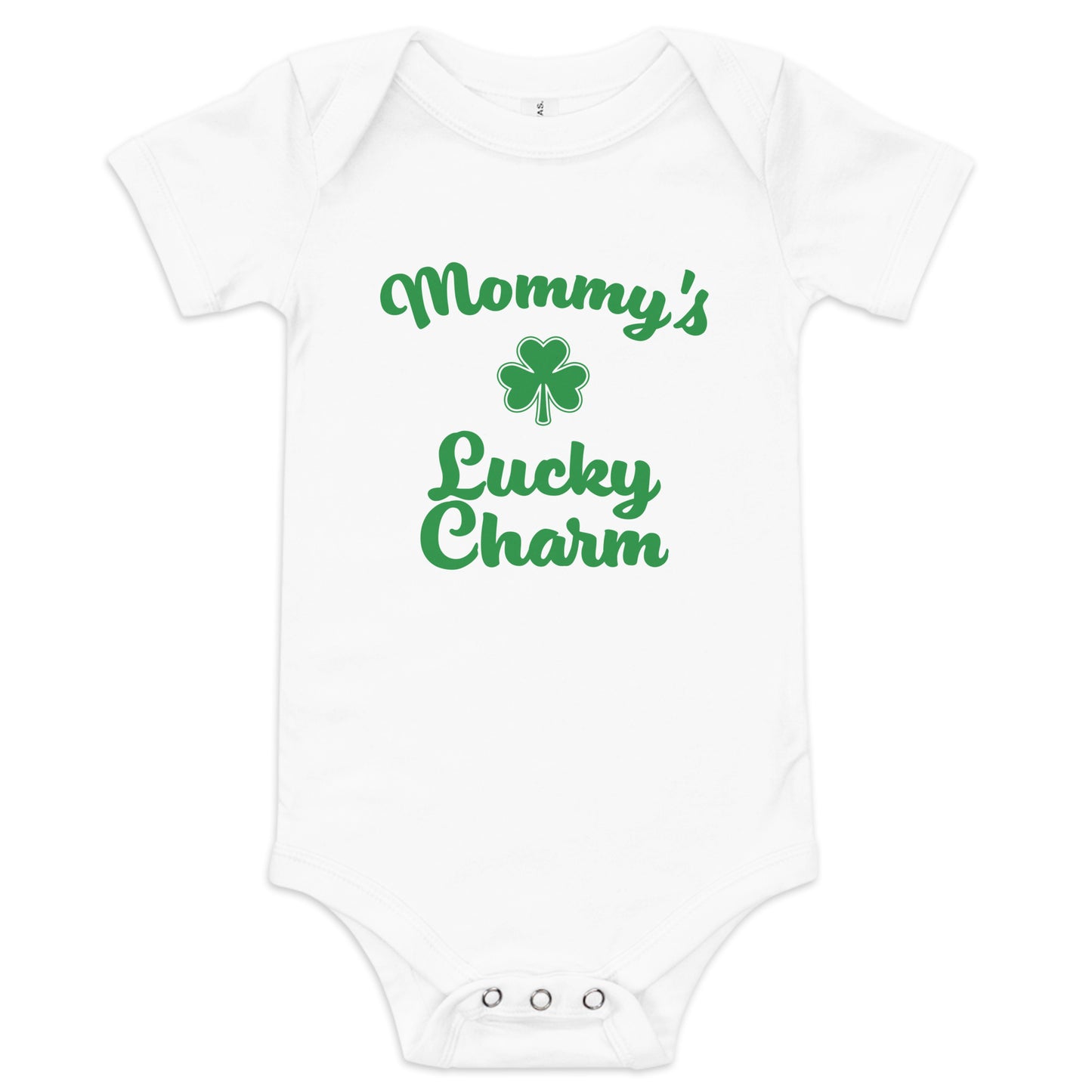 MOMMY'S LUCKY CHARM Baby short sleeve one piece