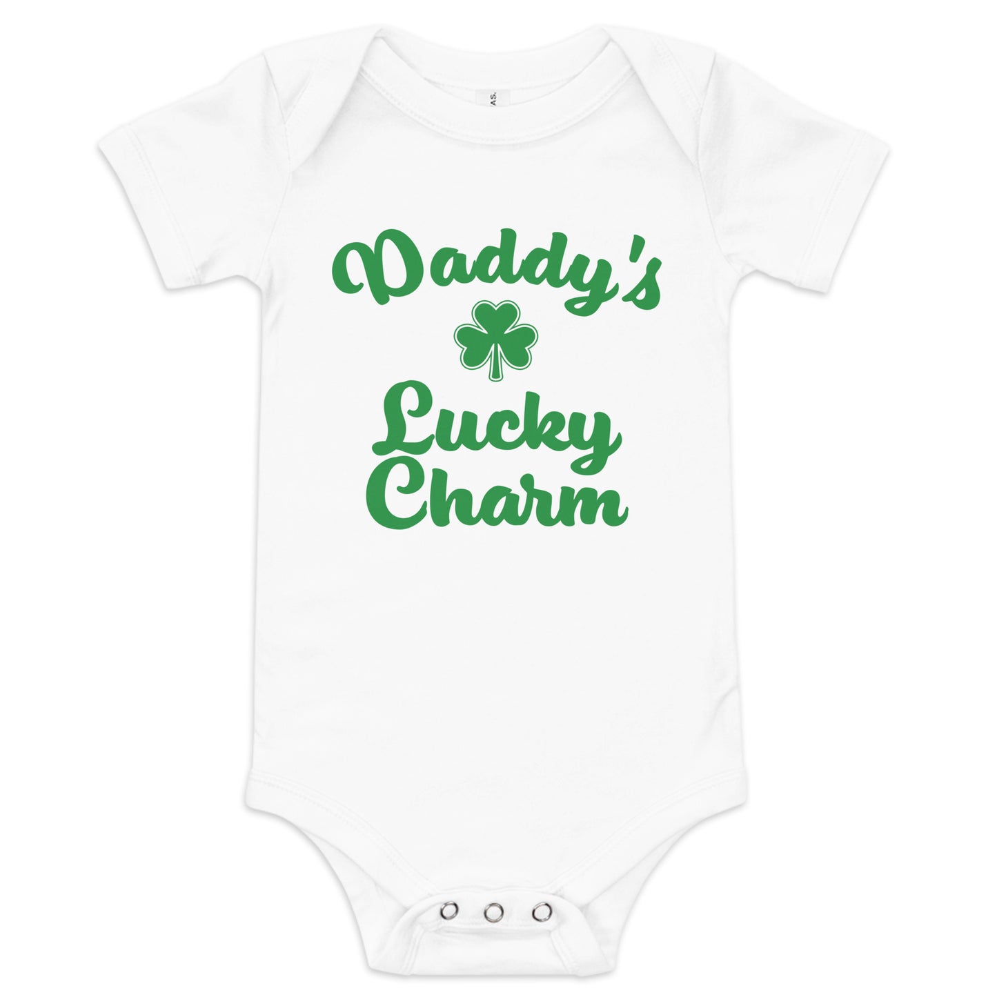 DADDY'S LUCKY CHARM Baby short sleeve one piece