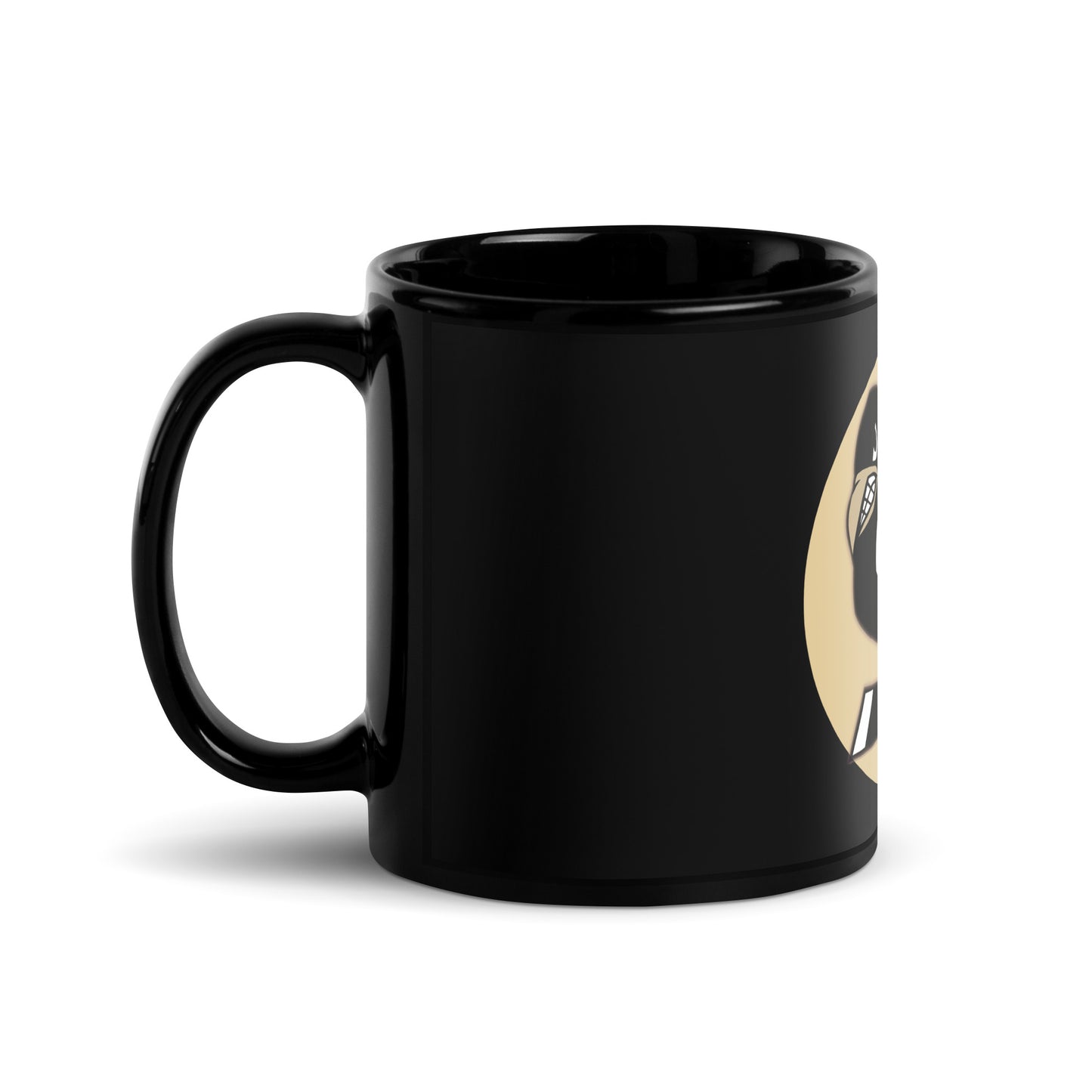 PITTSBURGH HOCKEY Black Glossy Mug