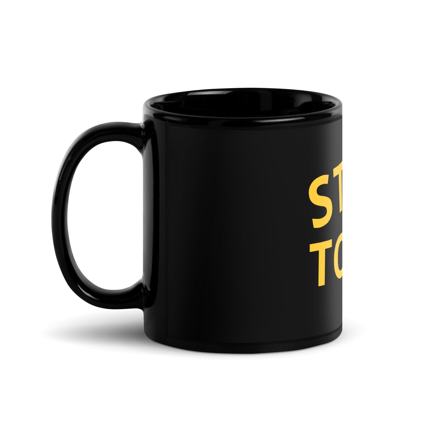 STEEL TOWN Logo Black Glossy Mug