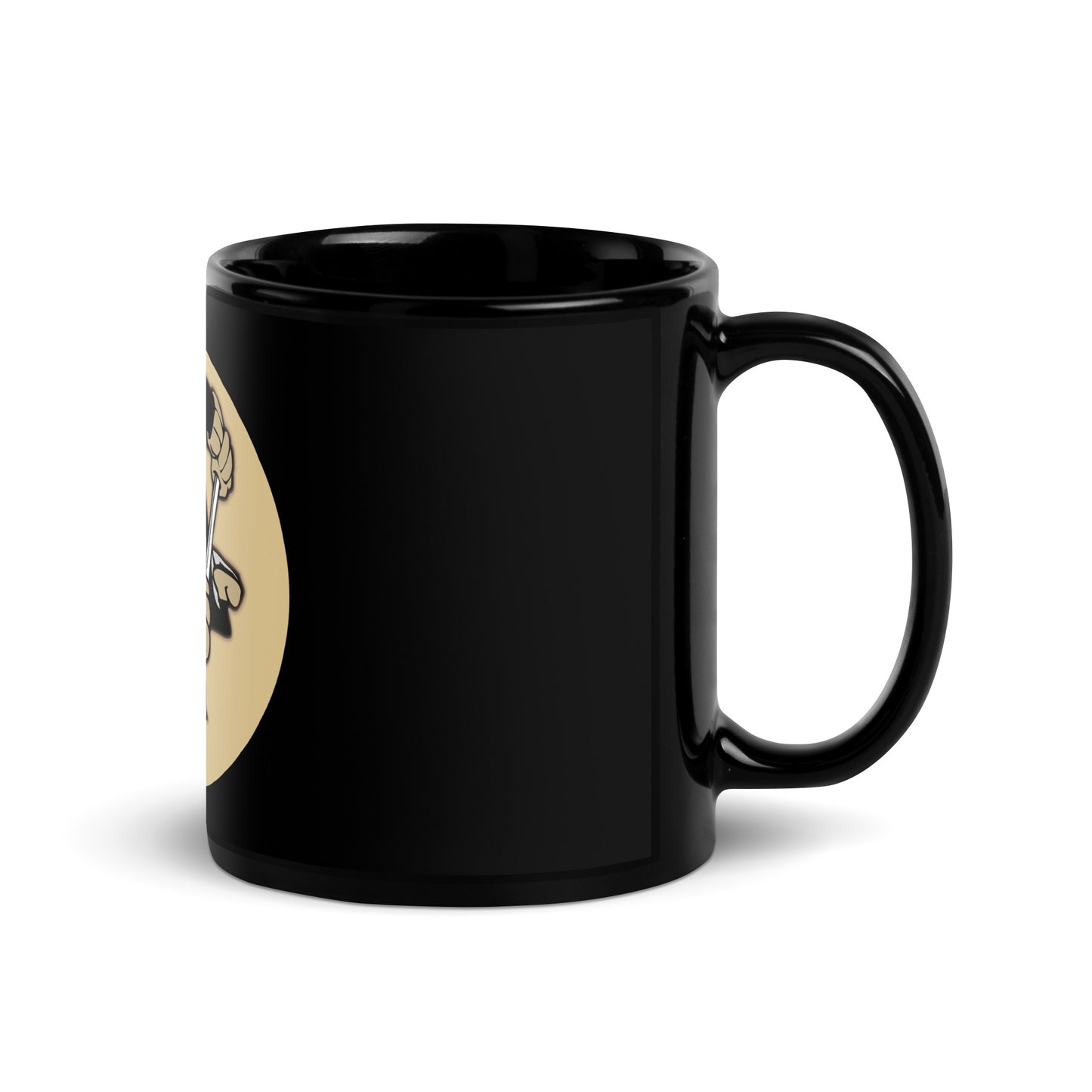 PITTSBURGH HOCKEY Black Glossy Mug