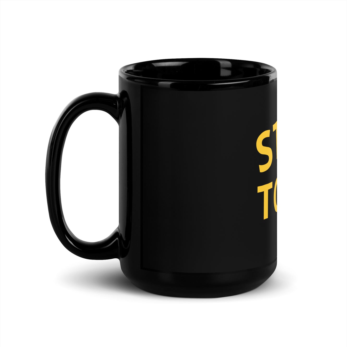 STEEL TOWN Logo Black Glossy Mug