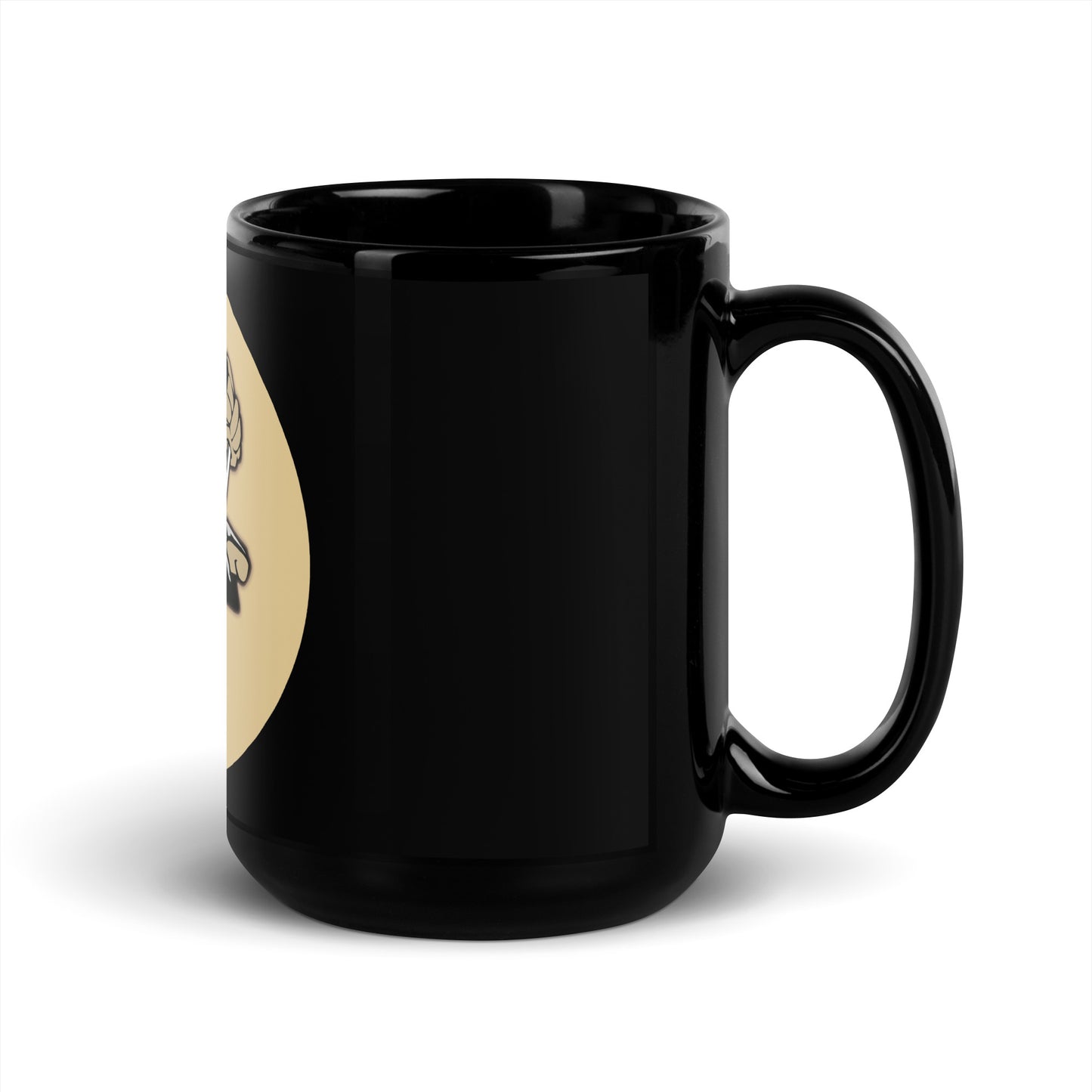 PITTSBURGH HOCKEY Black Glossy Mug