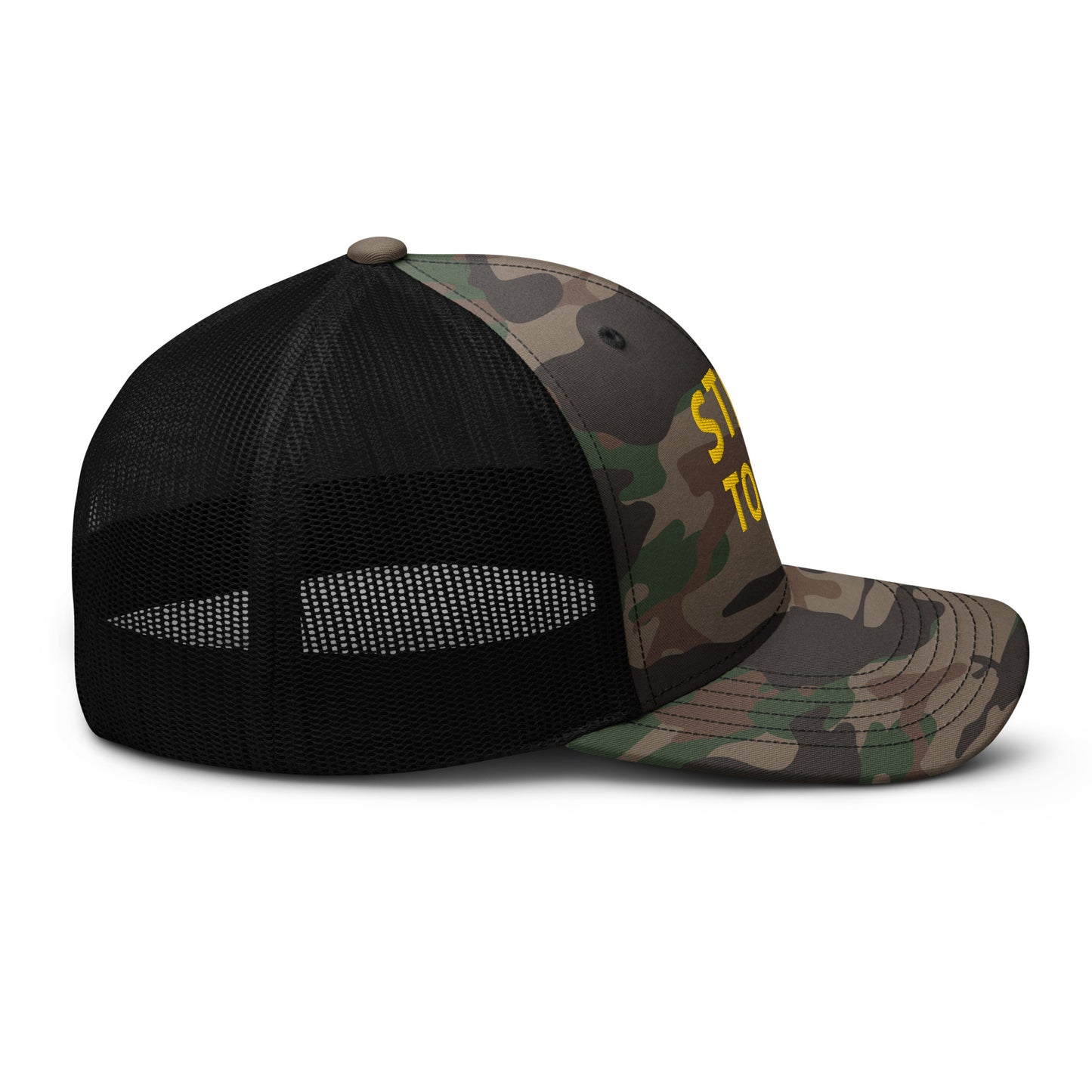 STEEL TOWN Logo Camouflage trucker hat