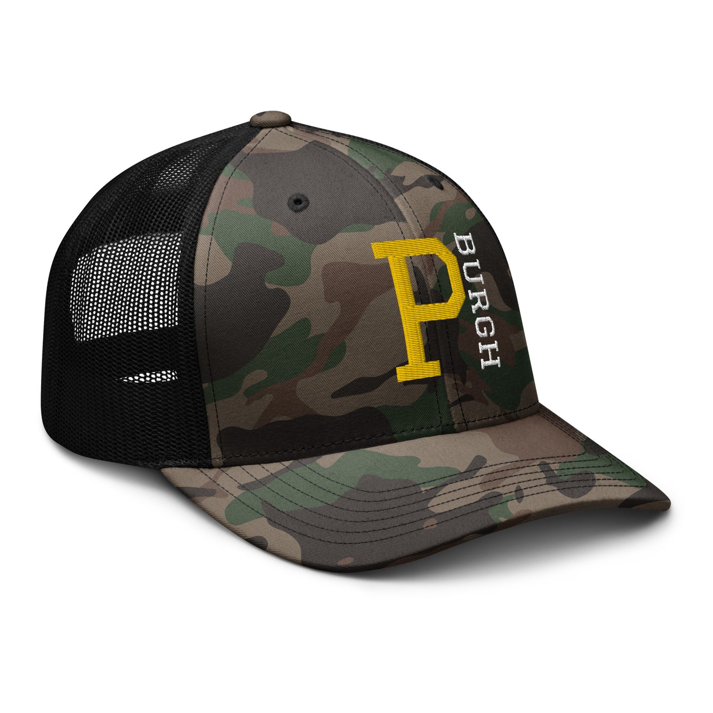 P-BURGH Brand Camouflage trucker hat