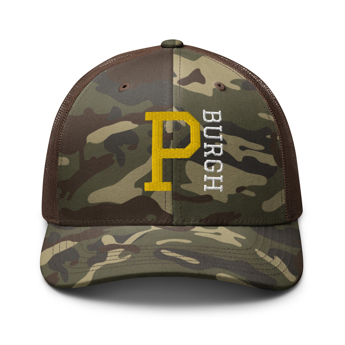 P-BURGH Brand Camouflage trucker hat