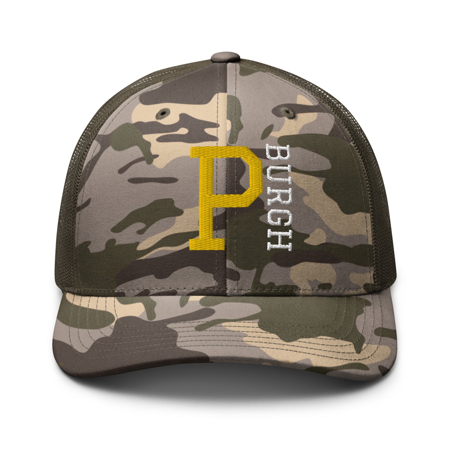 P-BURGH Brand Camouflage trucker hat