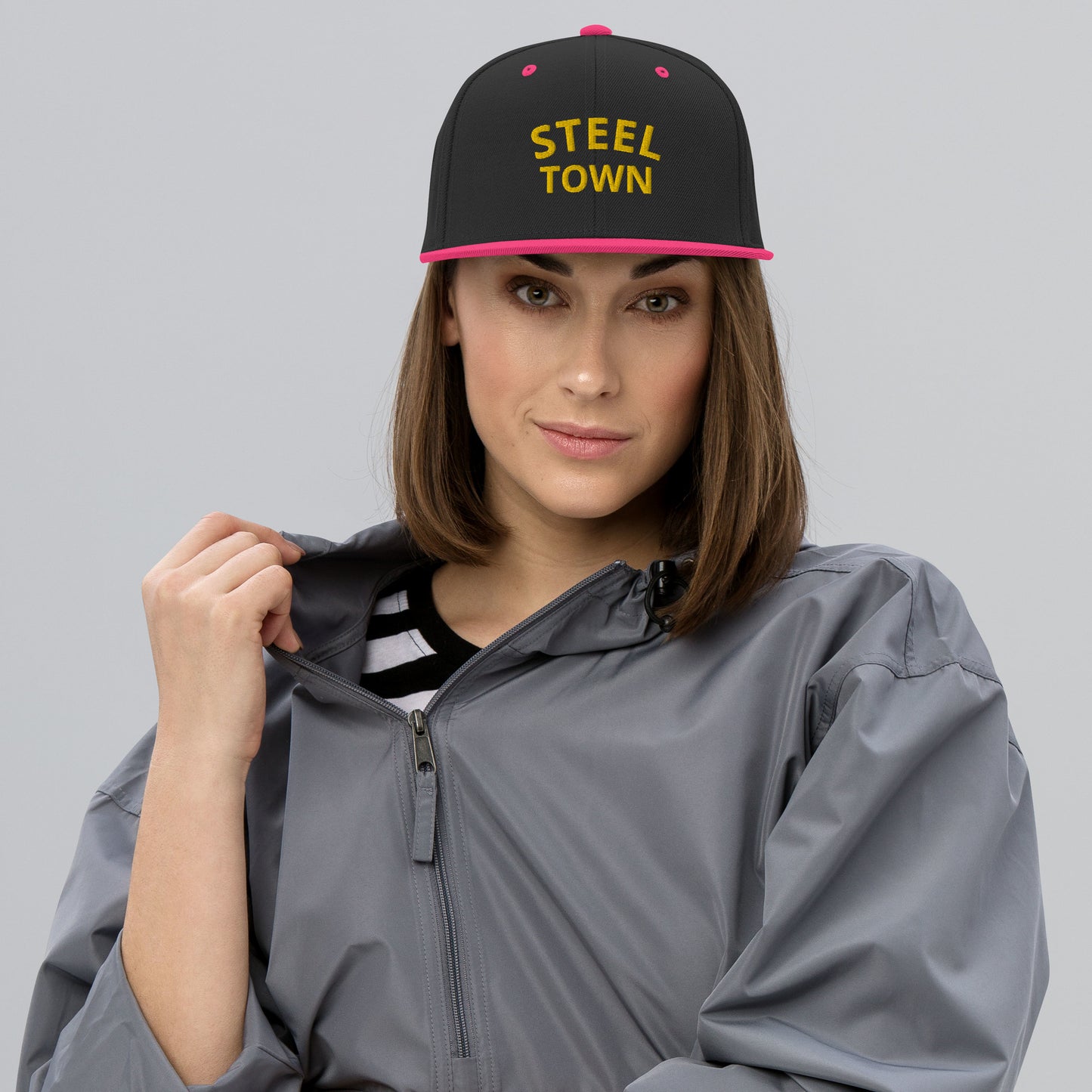 STEEL TOWN Logo Snapback Hat