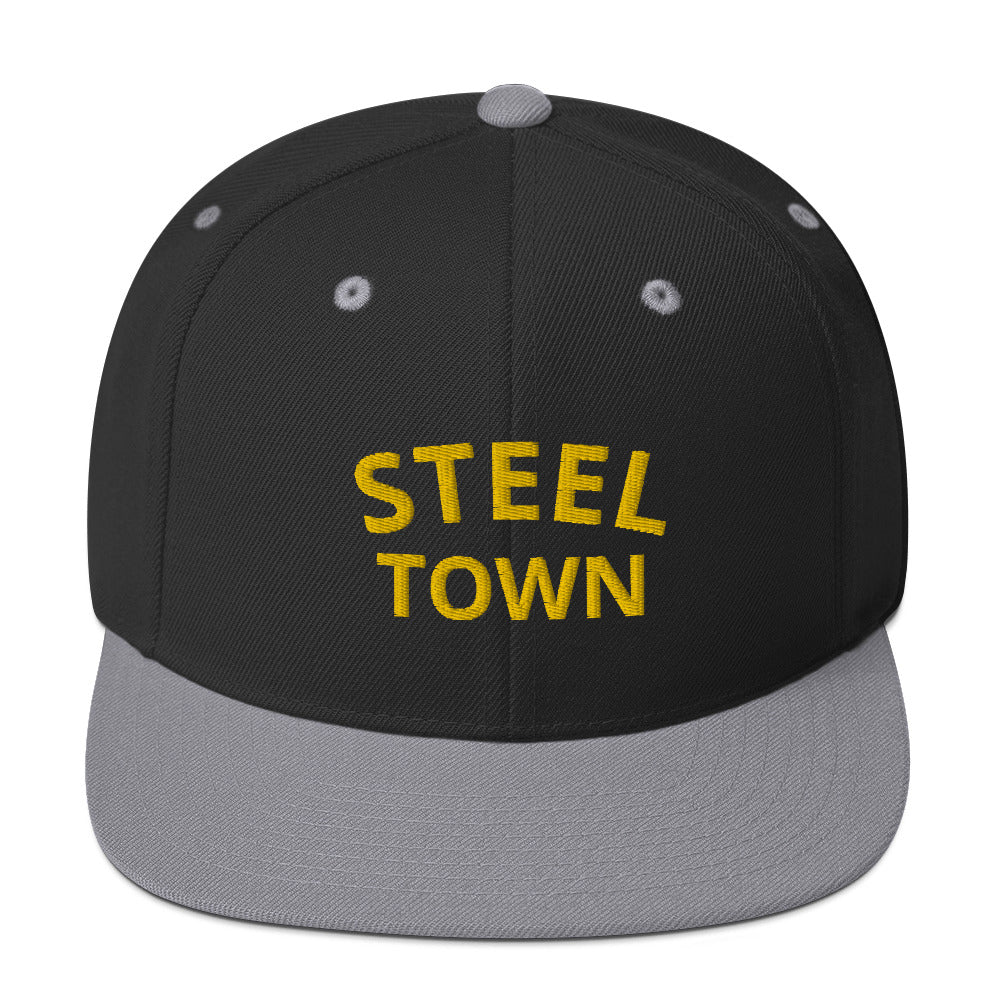 STEEL TOWN Logo Snapback Hat (Embroidered)