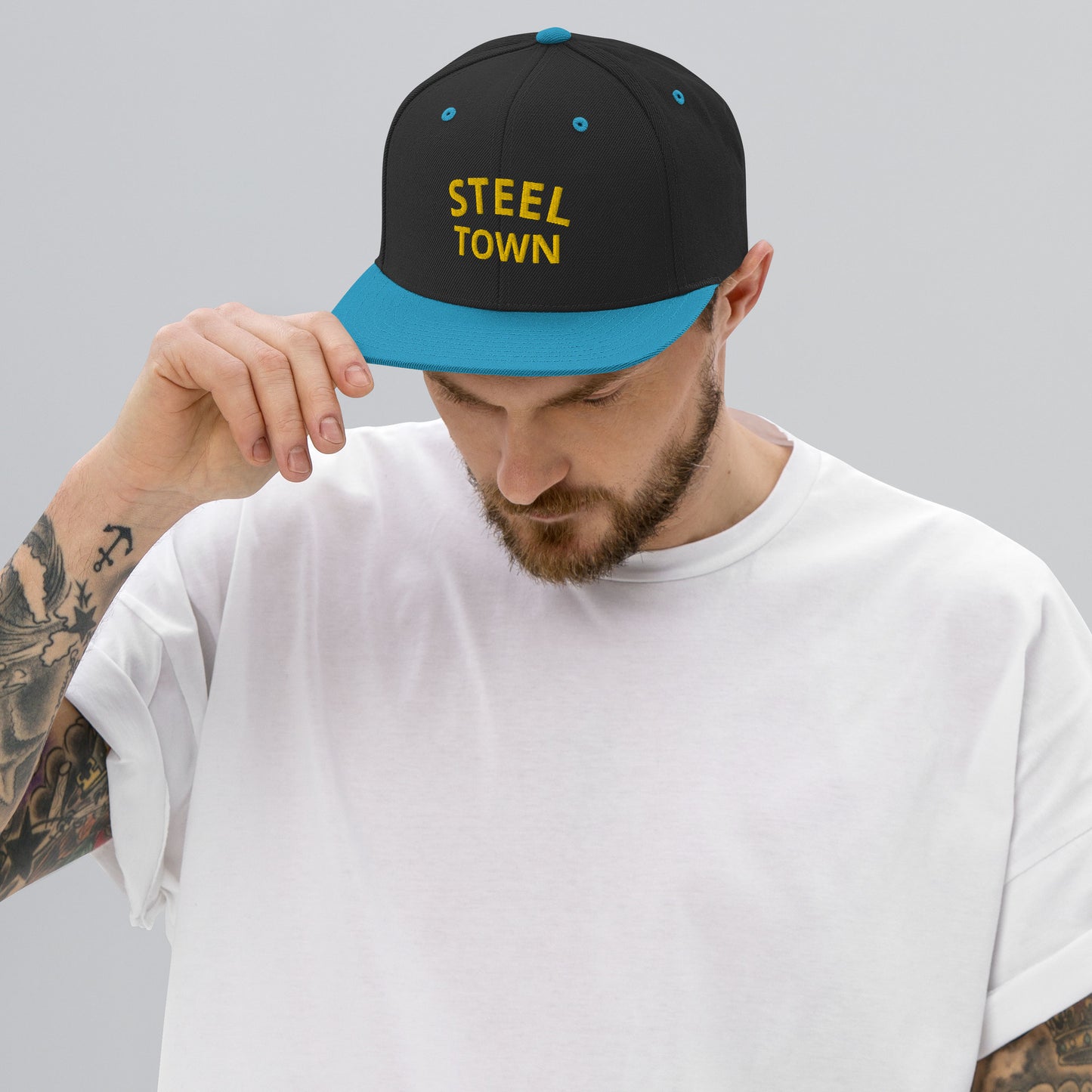 STEEL TOWN Logo Snapback Hat