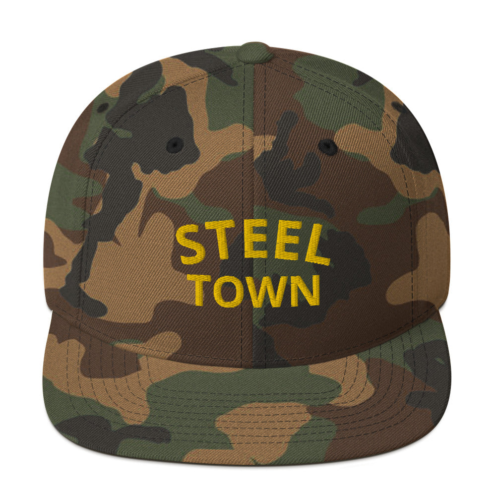 STEEL TOWN Logo Snapback Hat