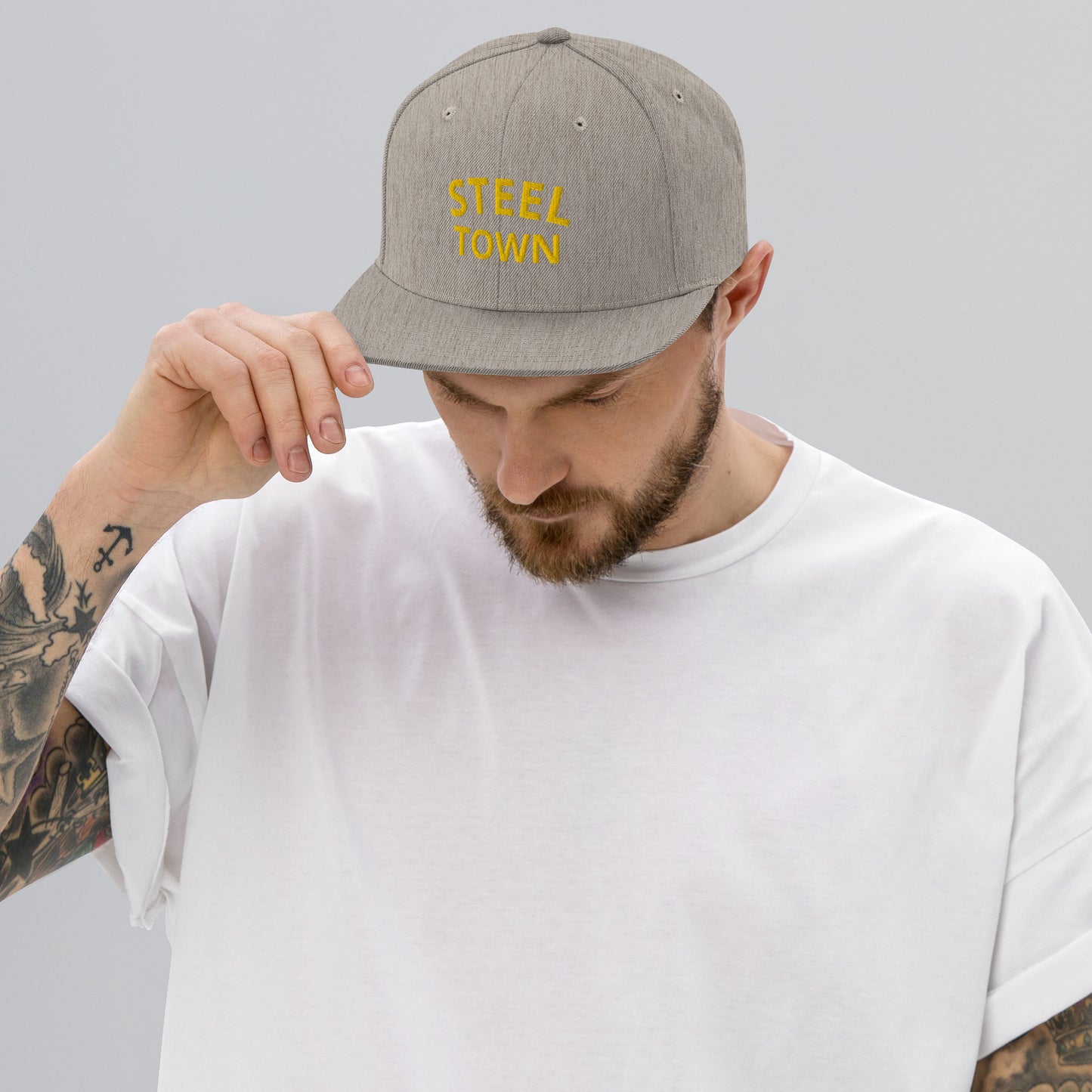 STEEL TOWN Logo Snapback Hat