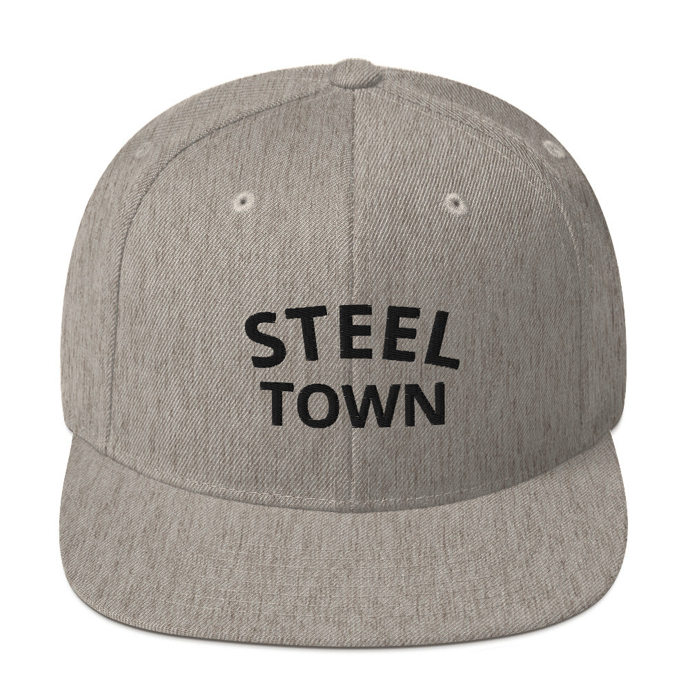 STEEL TOWN Logo Snapback Hat (Embroidered)