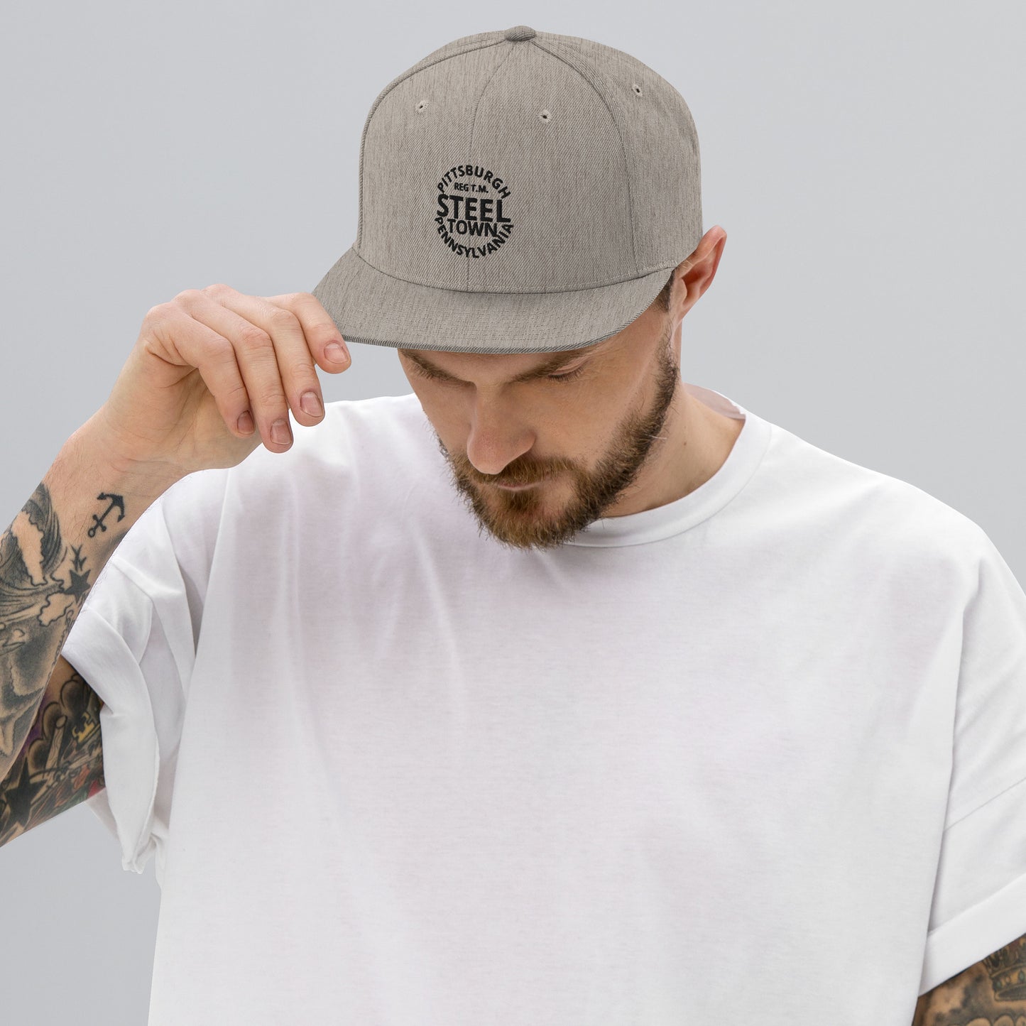 STEEL TOWN / REG T.M. Logo Snapback Hat