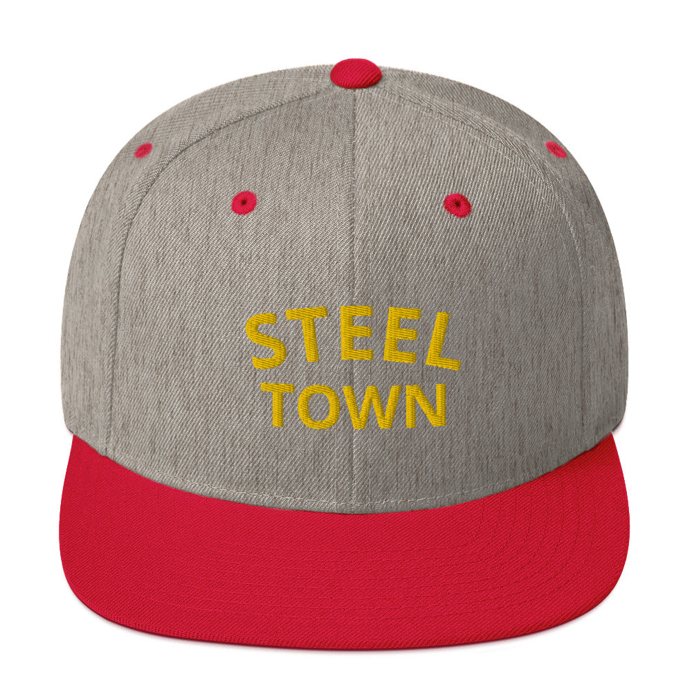 STEEL TOWN Logo Snapback Hat