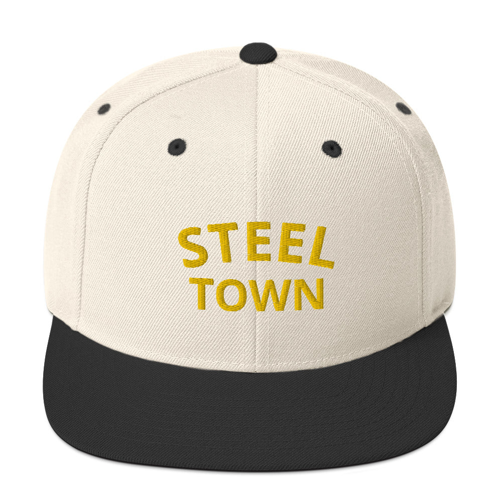 STEEL TOWN Logo Snapback Hat (Embroidered)