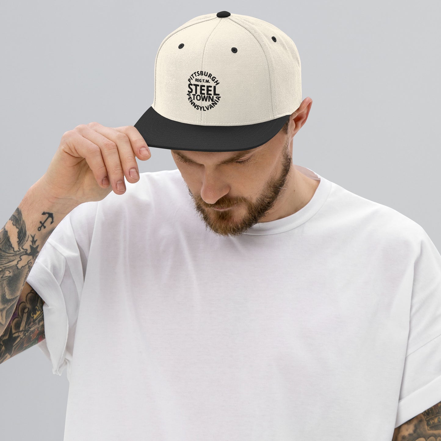 STEEL TOWN / REG T.M. Logo Snapback Hat