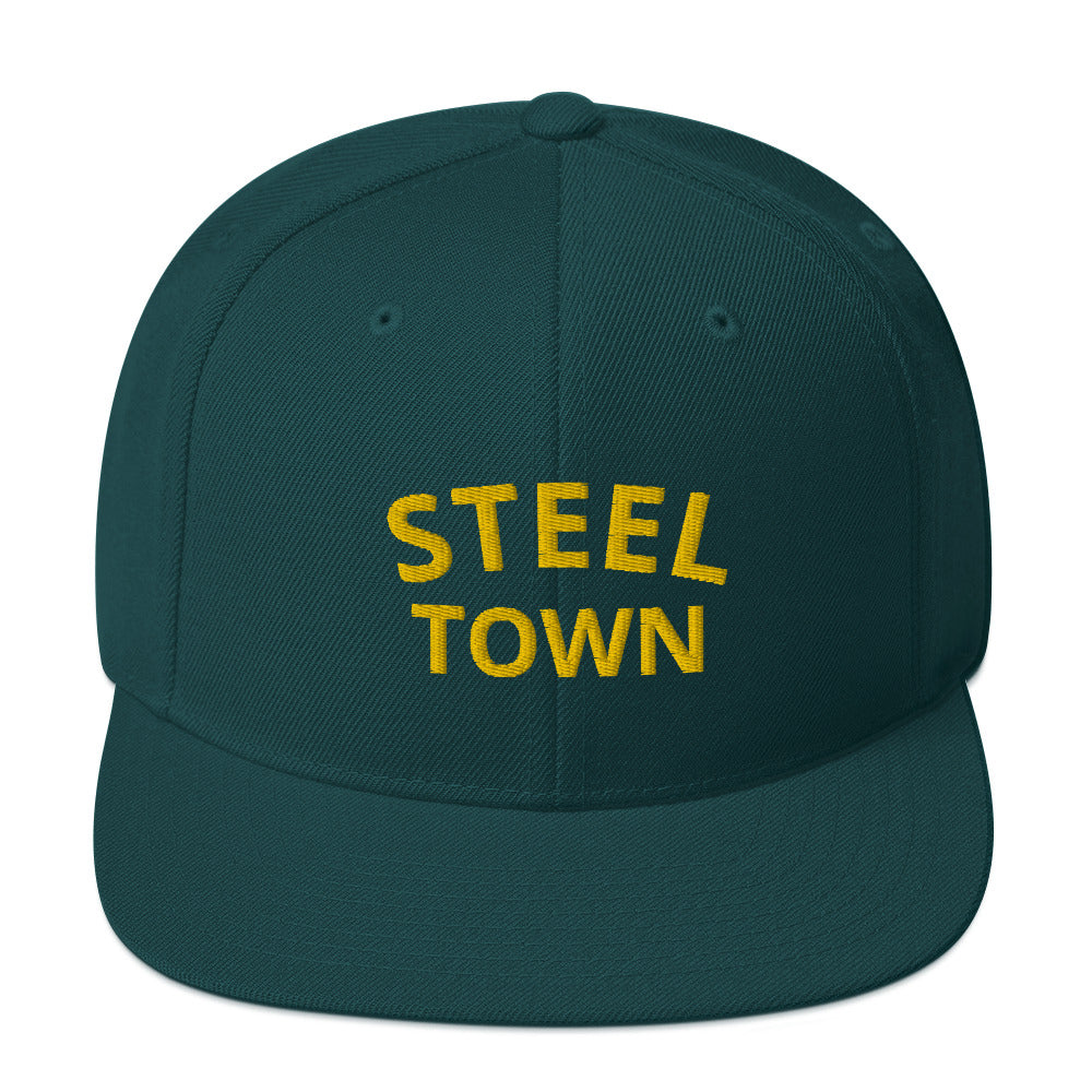 STEEL TOWN Logo Snapback Hat (Embroidered)