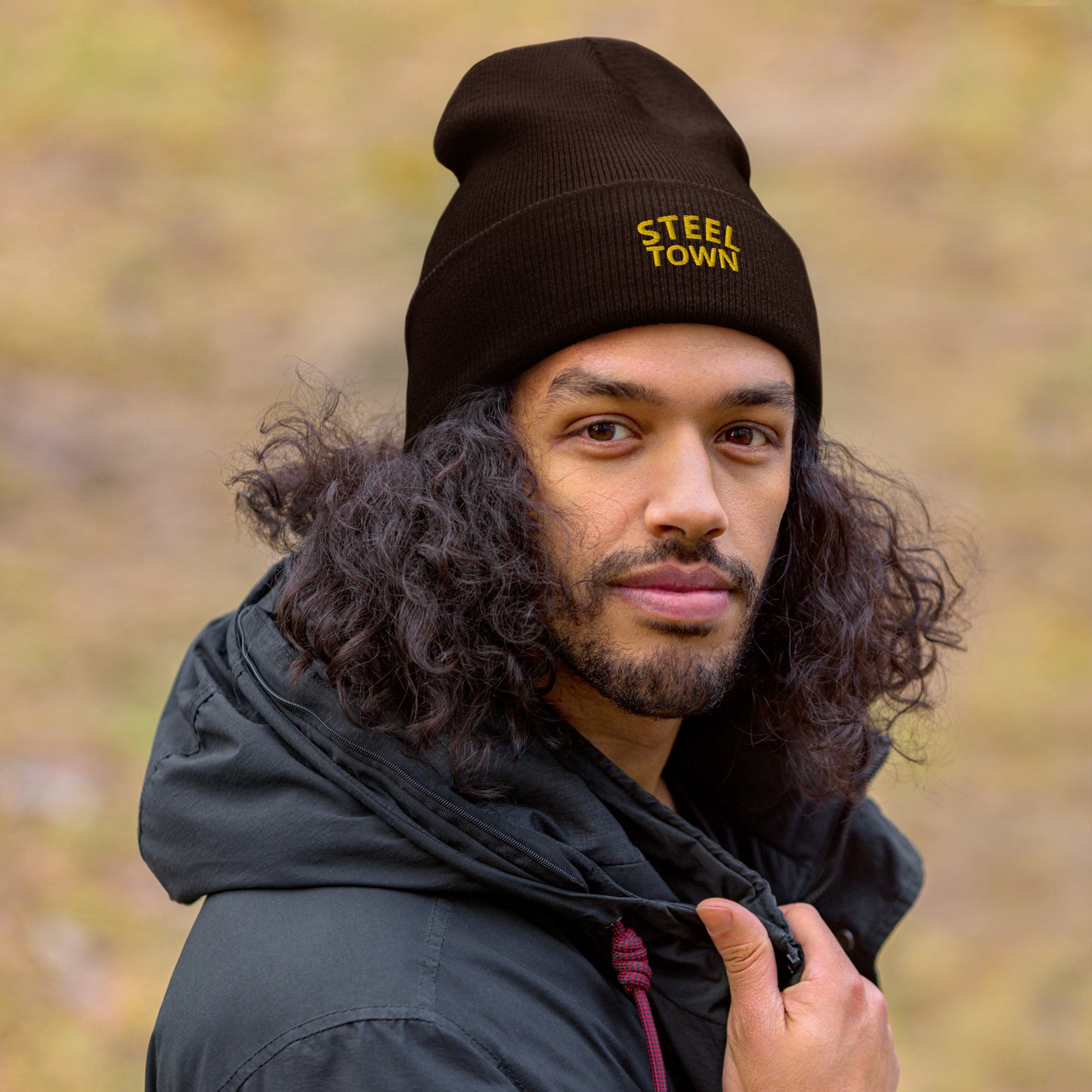 STEEL TOWN Logo Cuffed Beanie