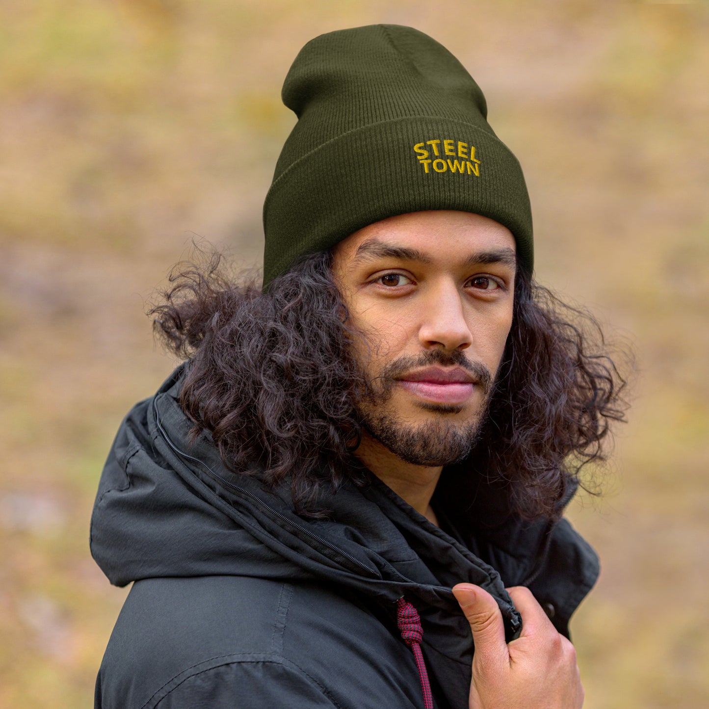 STEEL TOWN Logo Cuffed Beanie