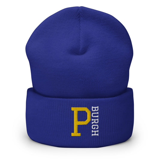 P-BURGH - Embroidered Cuffed Beanie