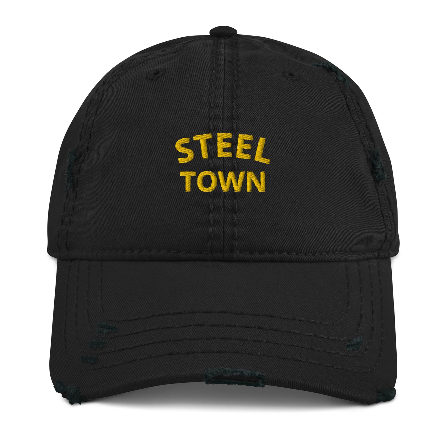 STEEL TOWN Logo Distressed Dad Hat