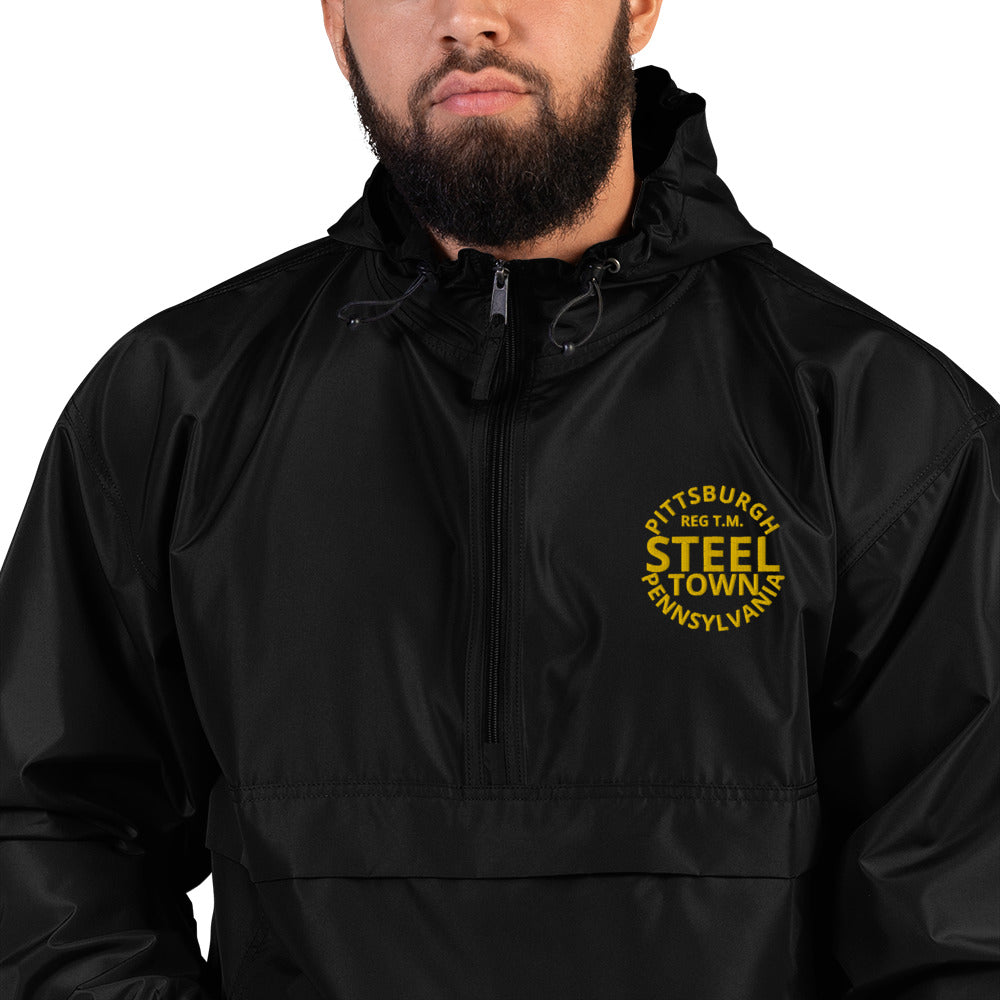 STEEL TOWN / REG T.M. Logo Embroidered Champion Packable Jacket