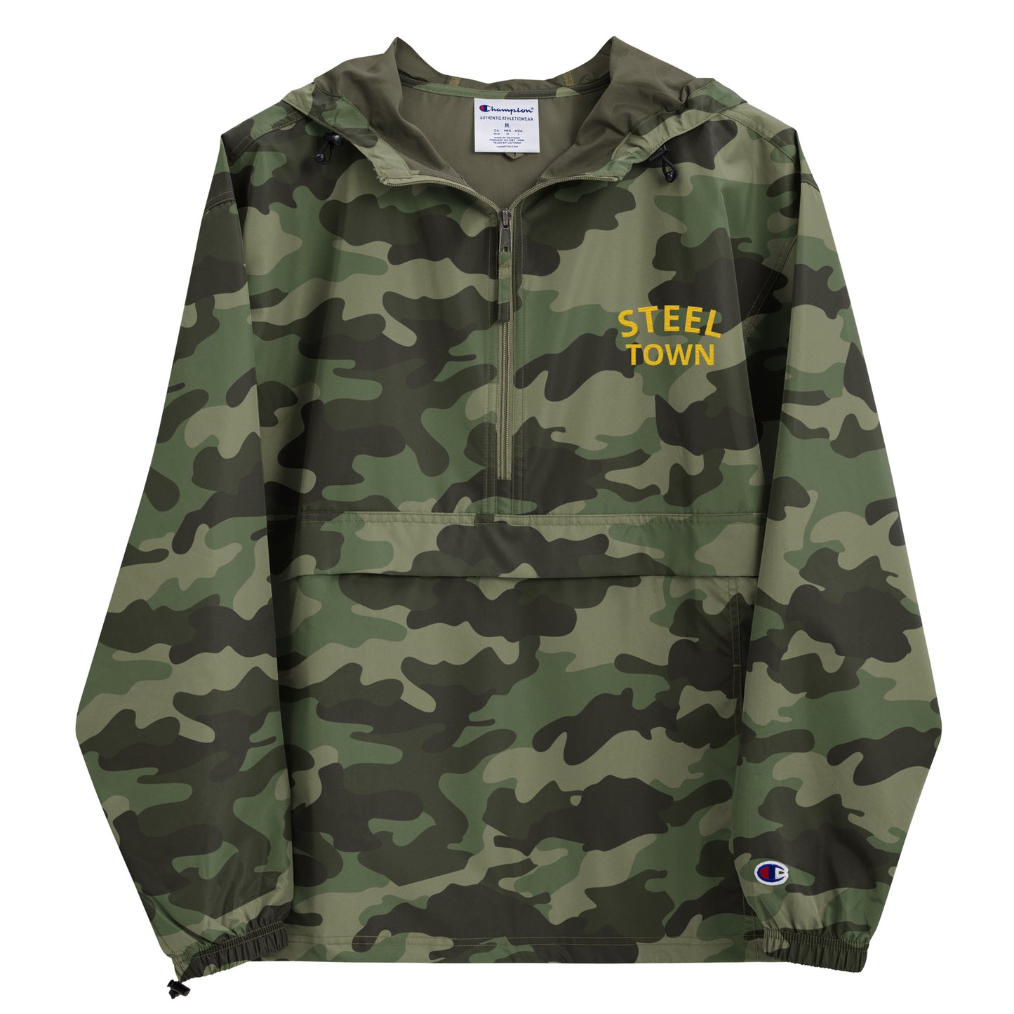 STEEL TOWN Logo Embroidered Champion Packable Jacket