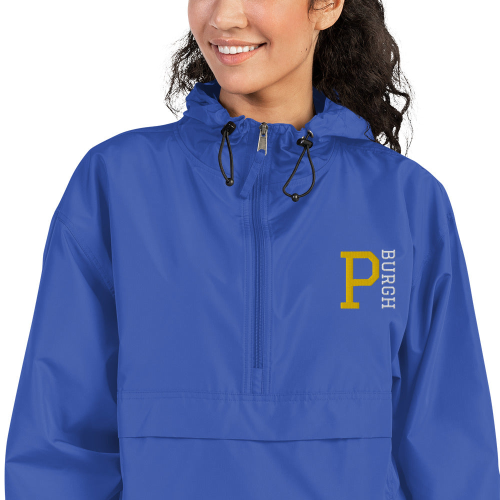 P-BURGH Embroidered Champion Packable Jacket