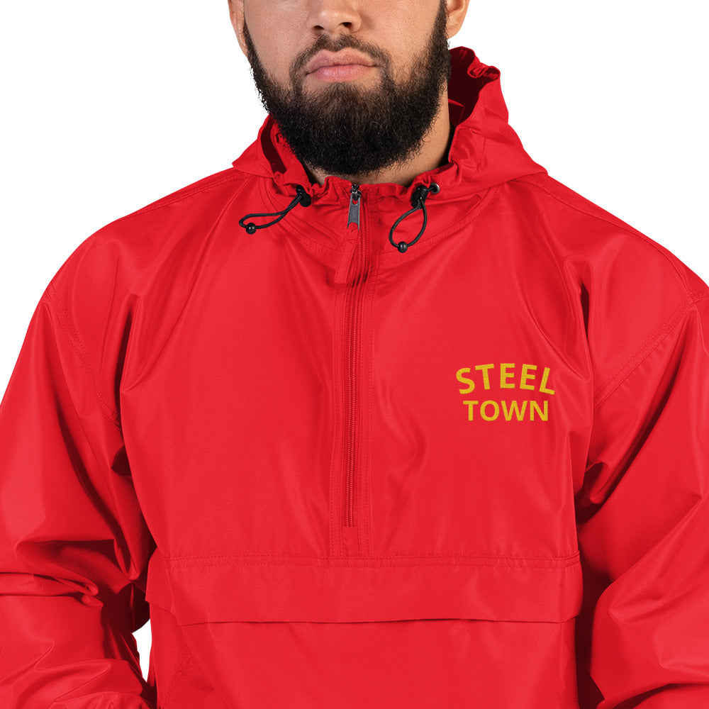 STEEL TOWN Logo Embroidered Champion Packable Jacket