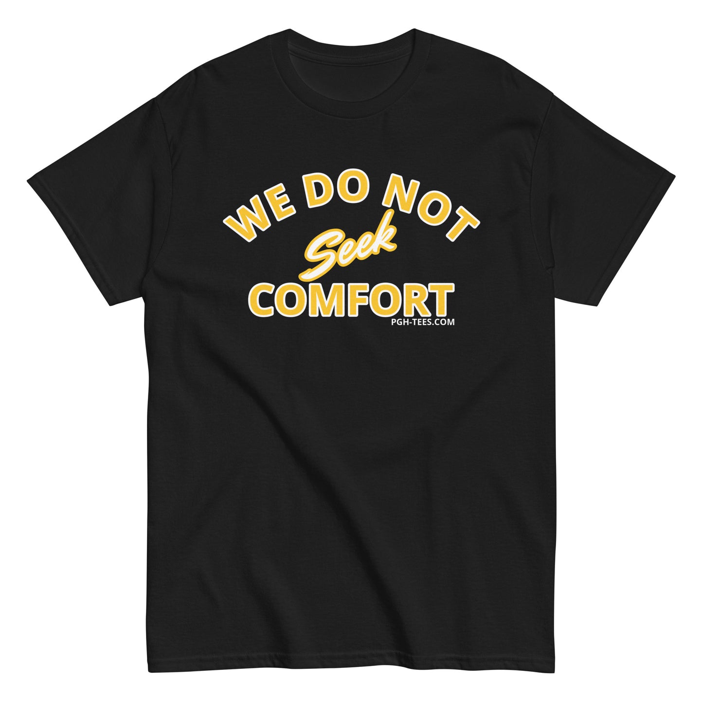 WE DO NOT SEEK COMFORT