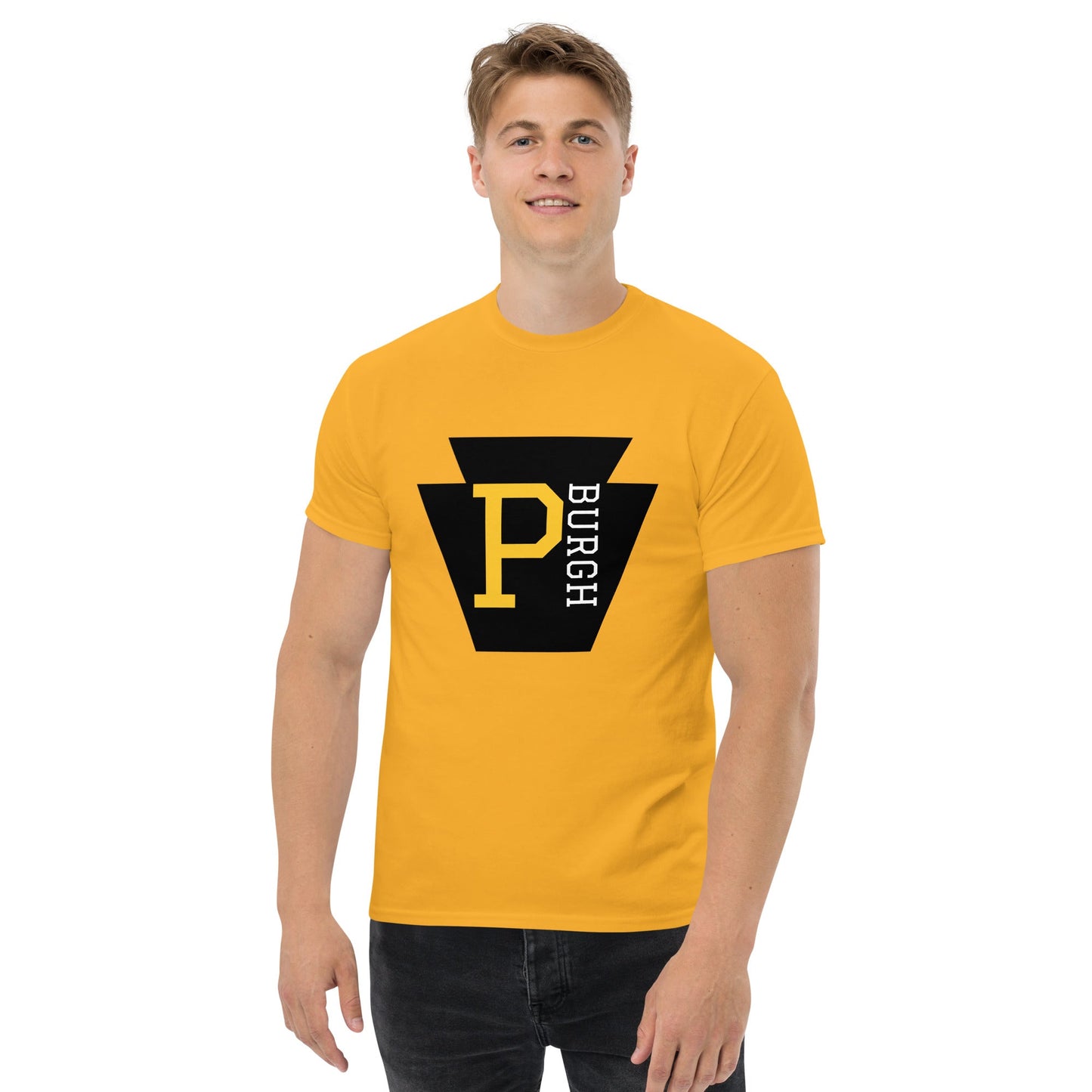 P-BURGH Brand Men's classic tee