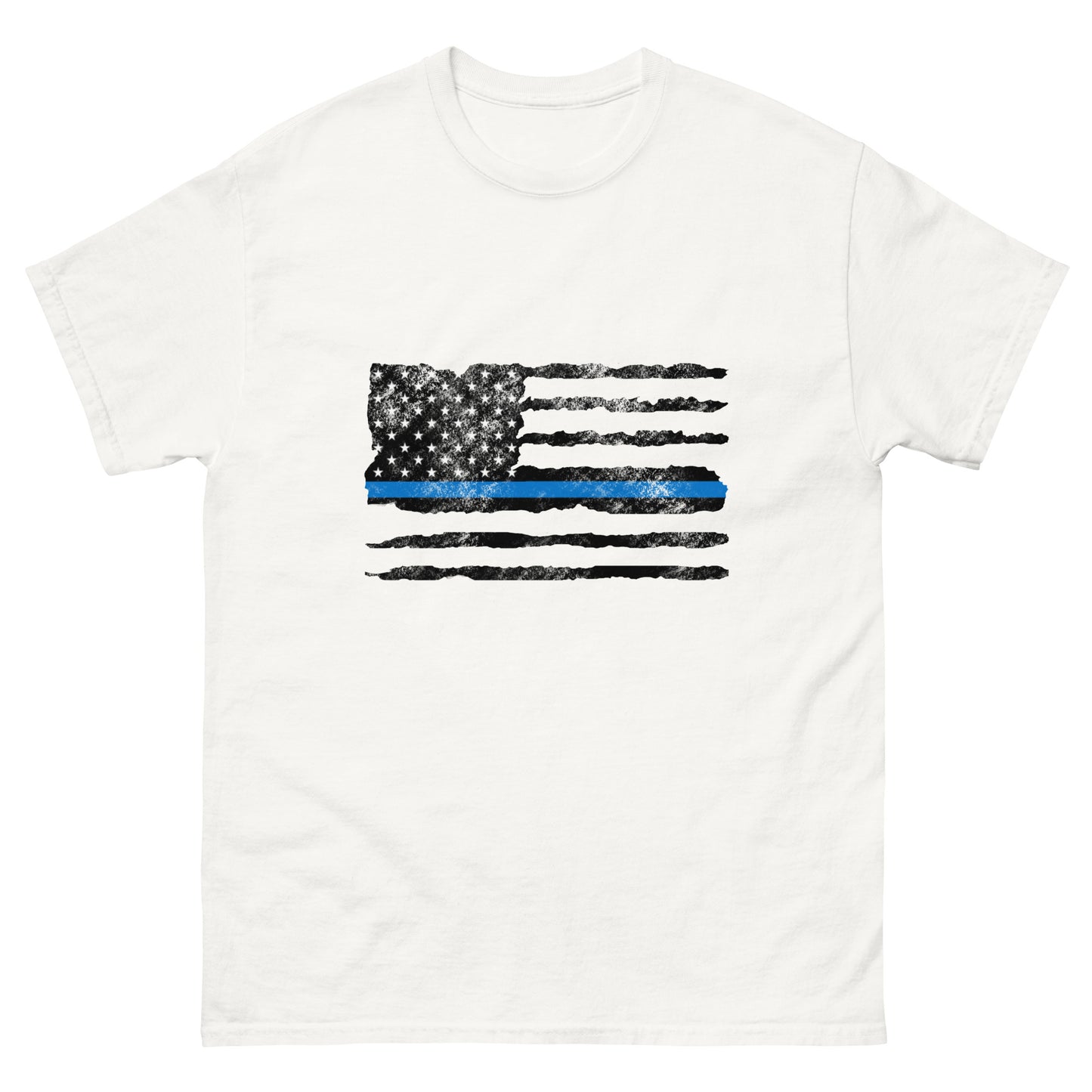 THIN BLUE LINE FLAG (DISTRESSED)