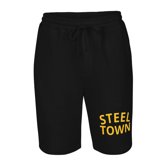 STEEL TOWN Logo Men's fleece shorts