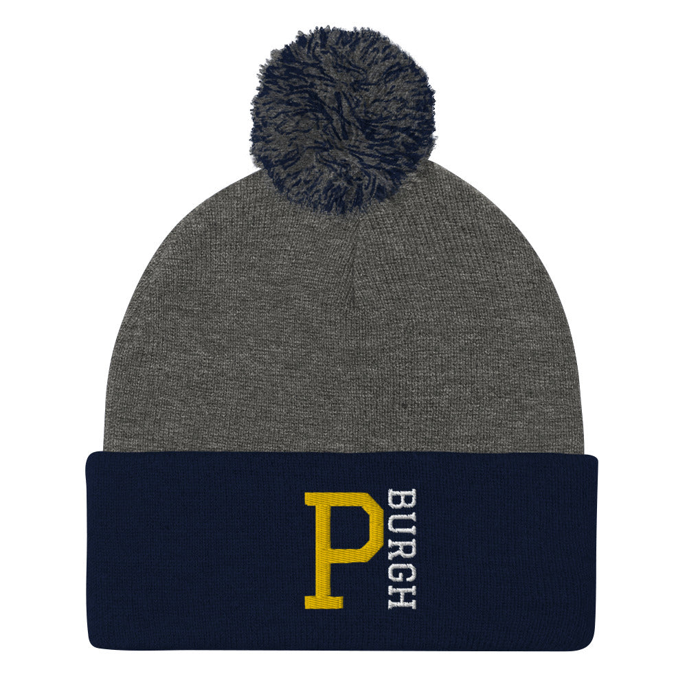 P-BURGH Brand Pom-Pom Beanie