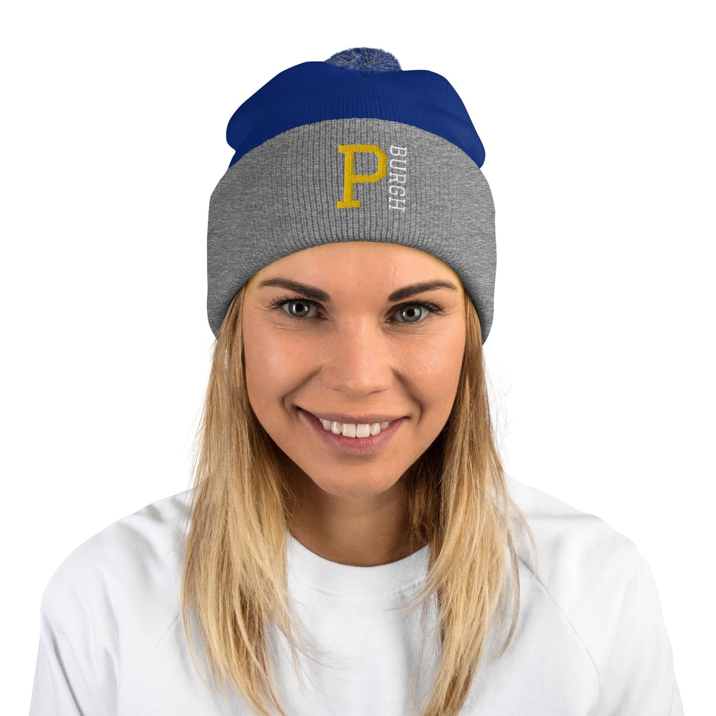 P-BURGH Brand Pom-Pom Beanie