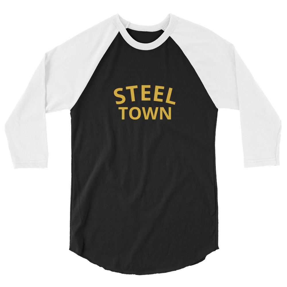 STEEL TOWN LOGO 3/4 sleeve raglan shirt