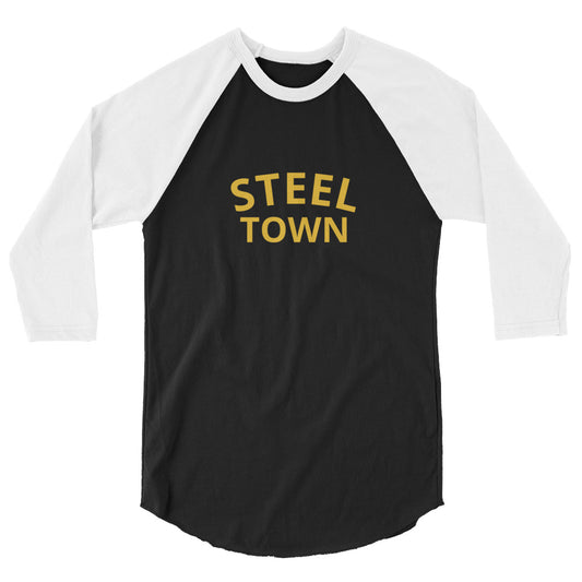 STEEL TOWN LOGO 3/4 sleeve raglan shirt