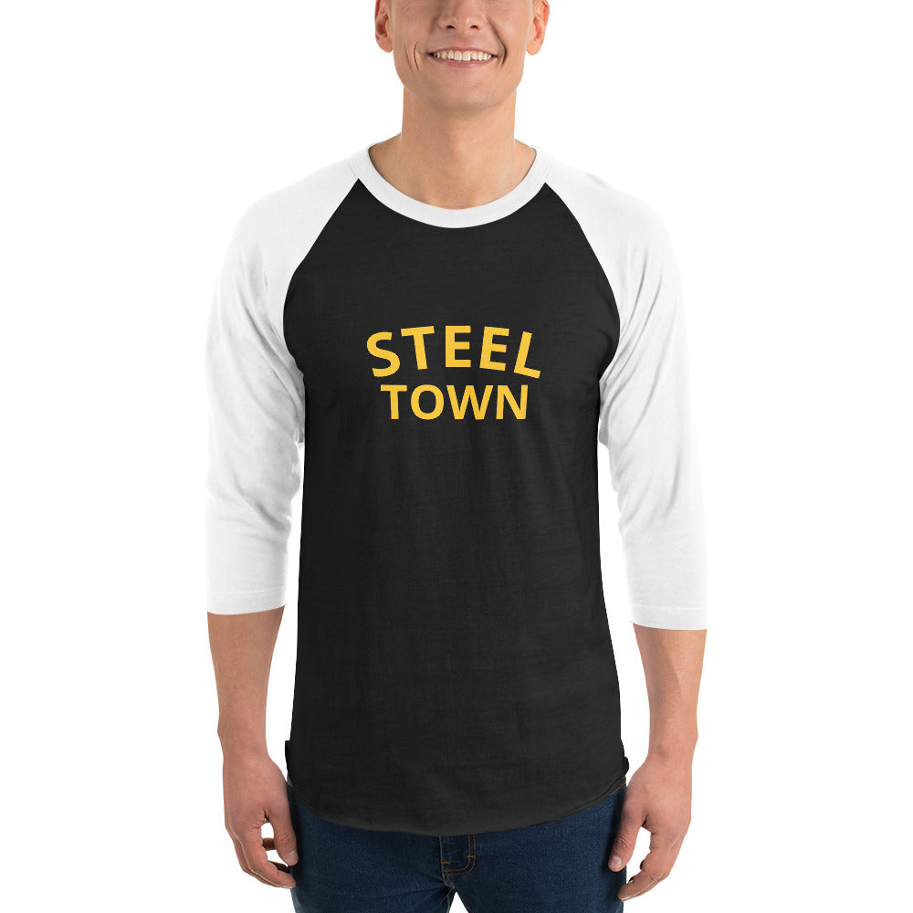 STEEL TOWN LOGO 3/4 sleeve raglan shirt